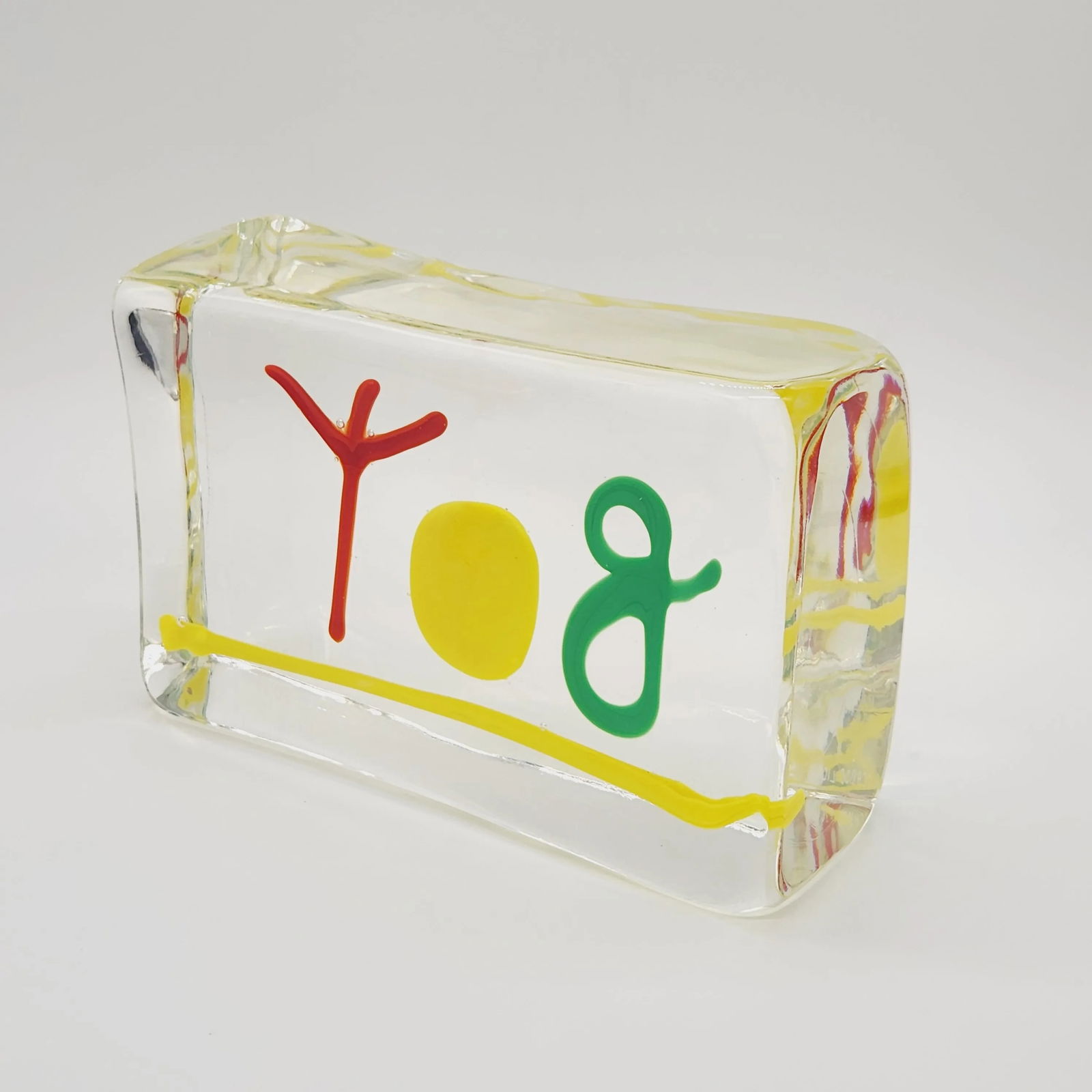 1990s Murano Glass Limited Edition Brick by Riccardo Licata - 4