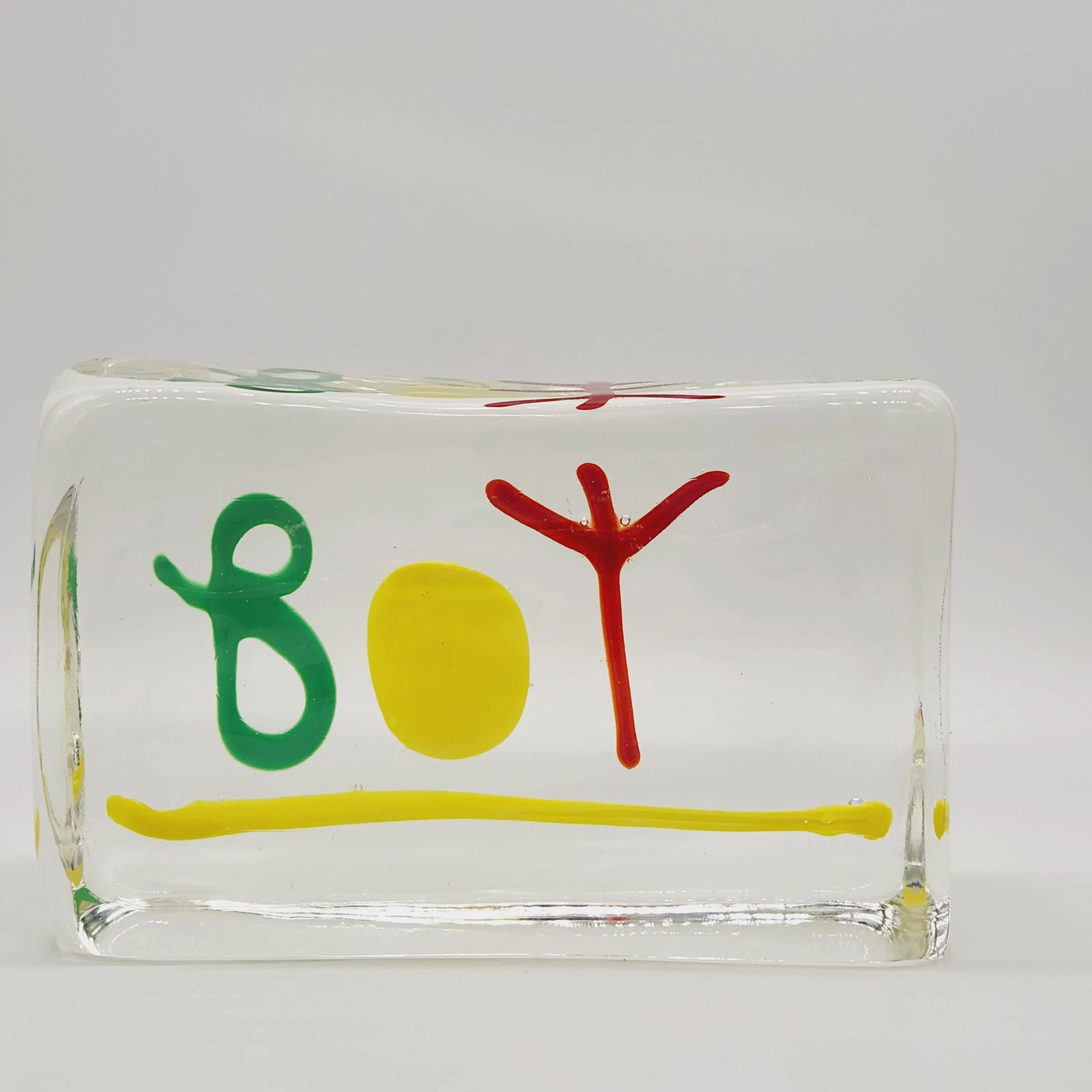 1990s Murano Glass Limited Edition Brick by Riccardo Licata - 6