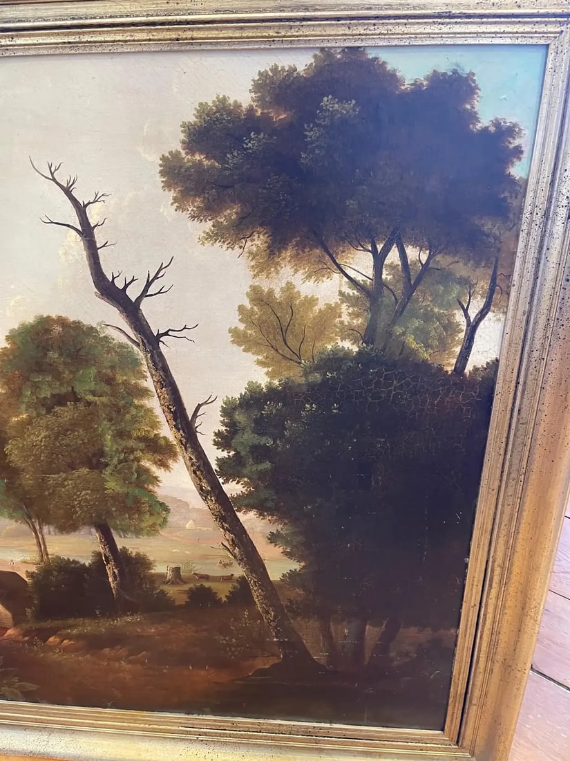 19th Century American Landscape Painting in Style of George Caleb Bingham - 6