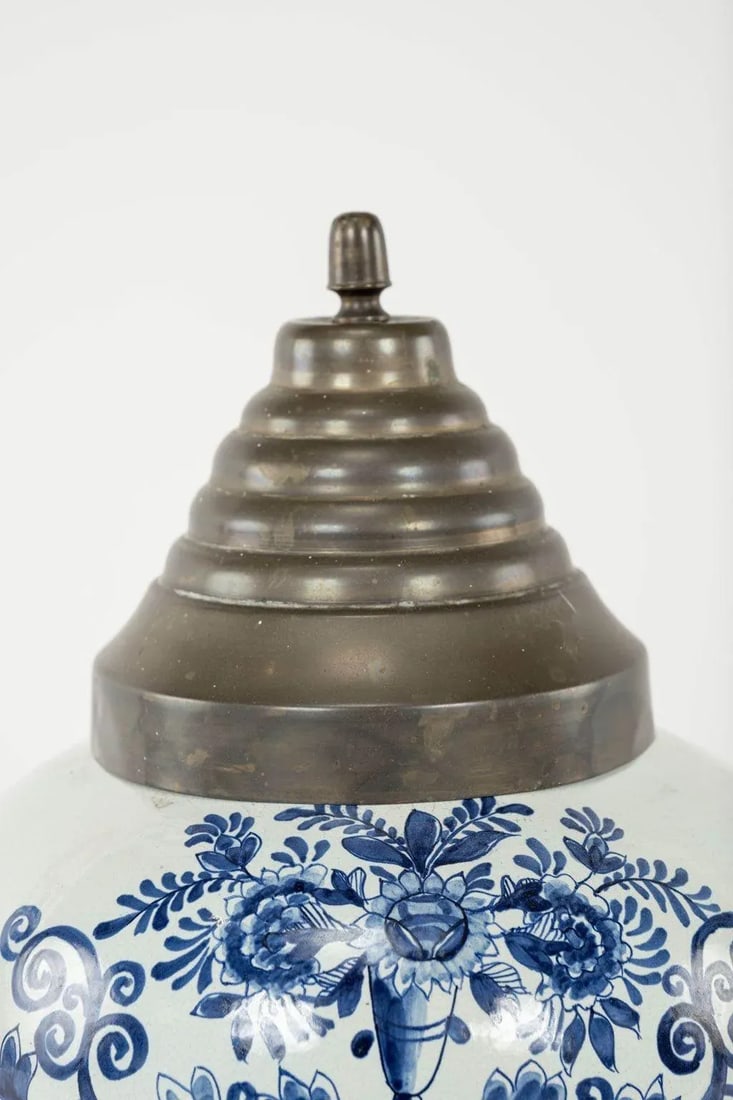 Delft Blue and White "Havana" Tobacco Jar - 3