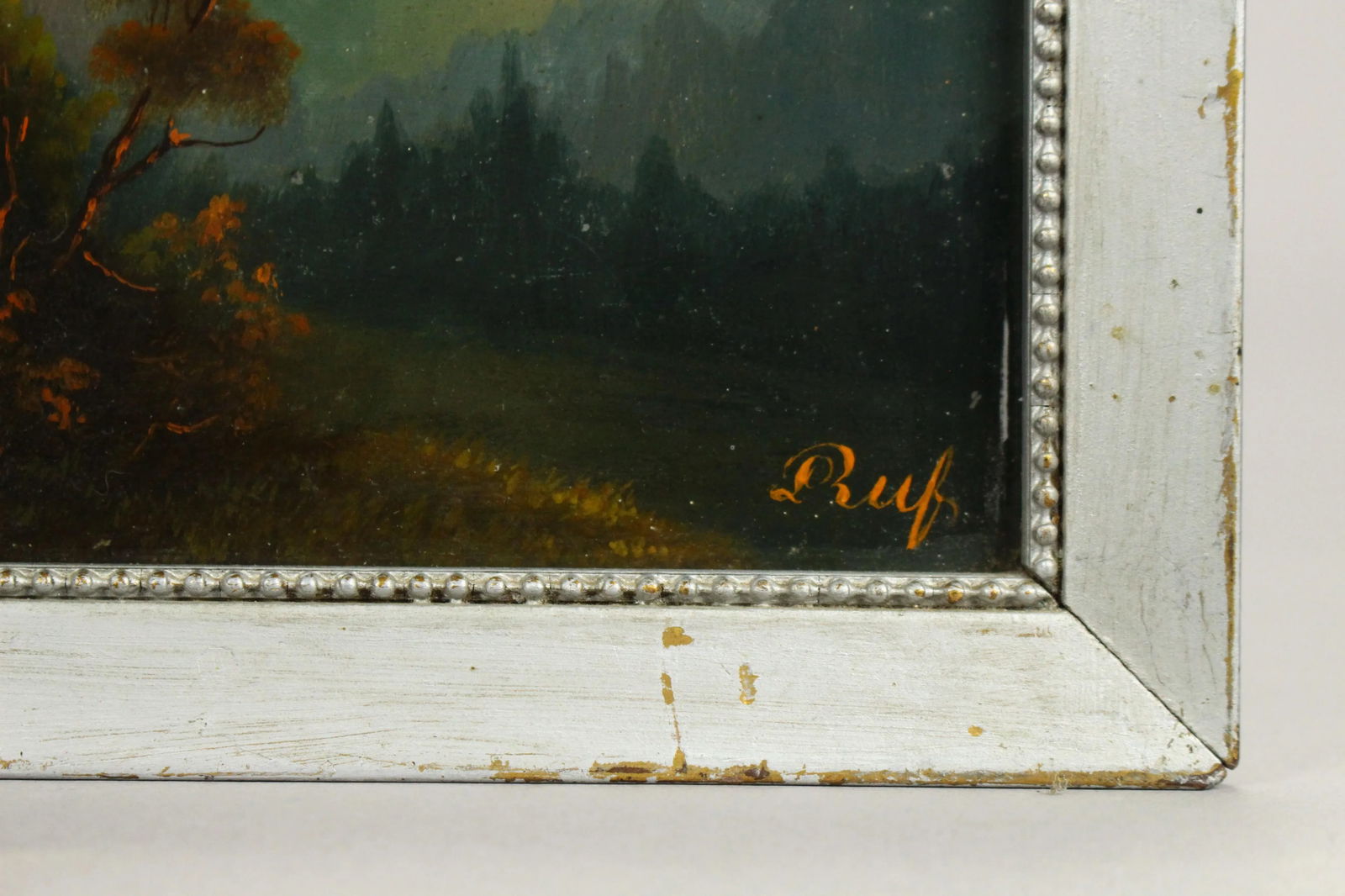 19th Cen. German School Pair Oil on Tin Tyrolean Landscapes, Signed & Dated 1887 - 5