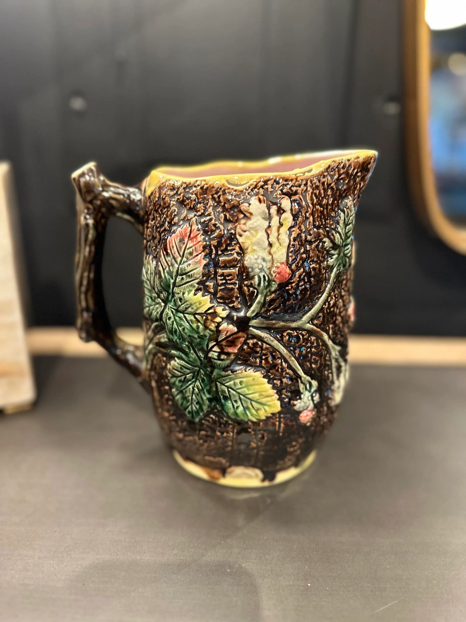 Mid 19th Century Minton Majolica Ware Pitcher - 5