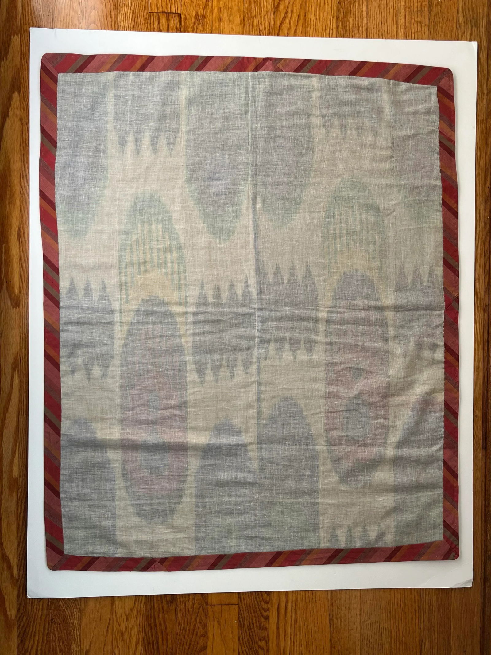 Mid 20th Century Silk Ikat Panel, Uzbekistan - 3