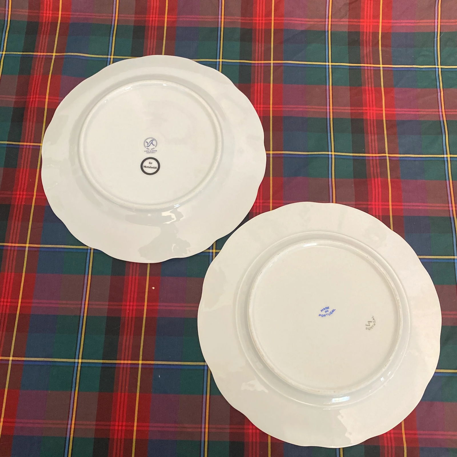 Vintage Mottahedeh Vista Alegre Emerald Green Floral Plates- Set of 17 - 7