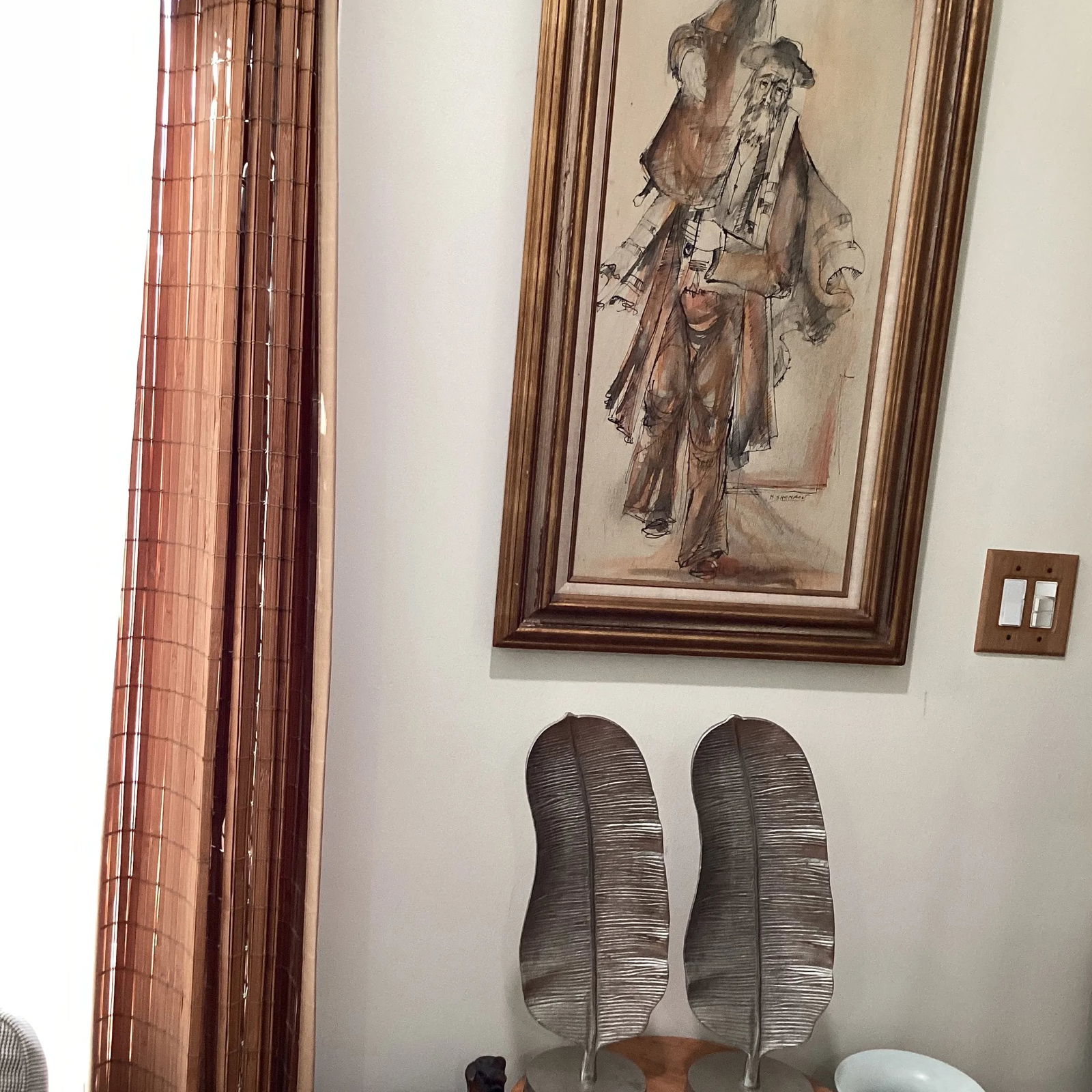 Mid Century Modern Pair of Extra Large Silver Metal Quill Sculptures - 10