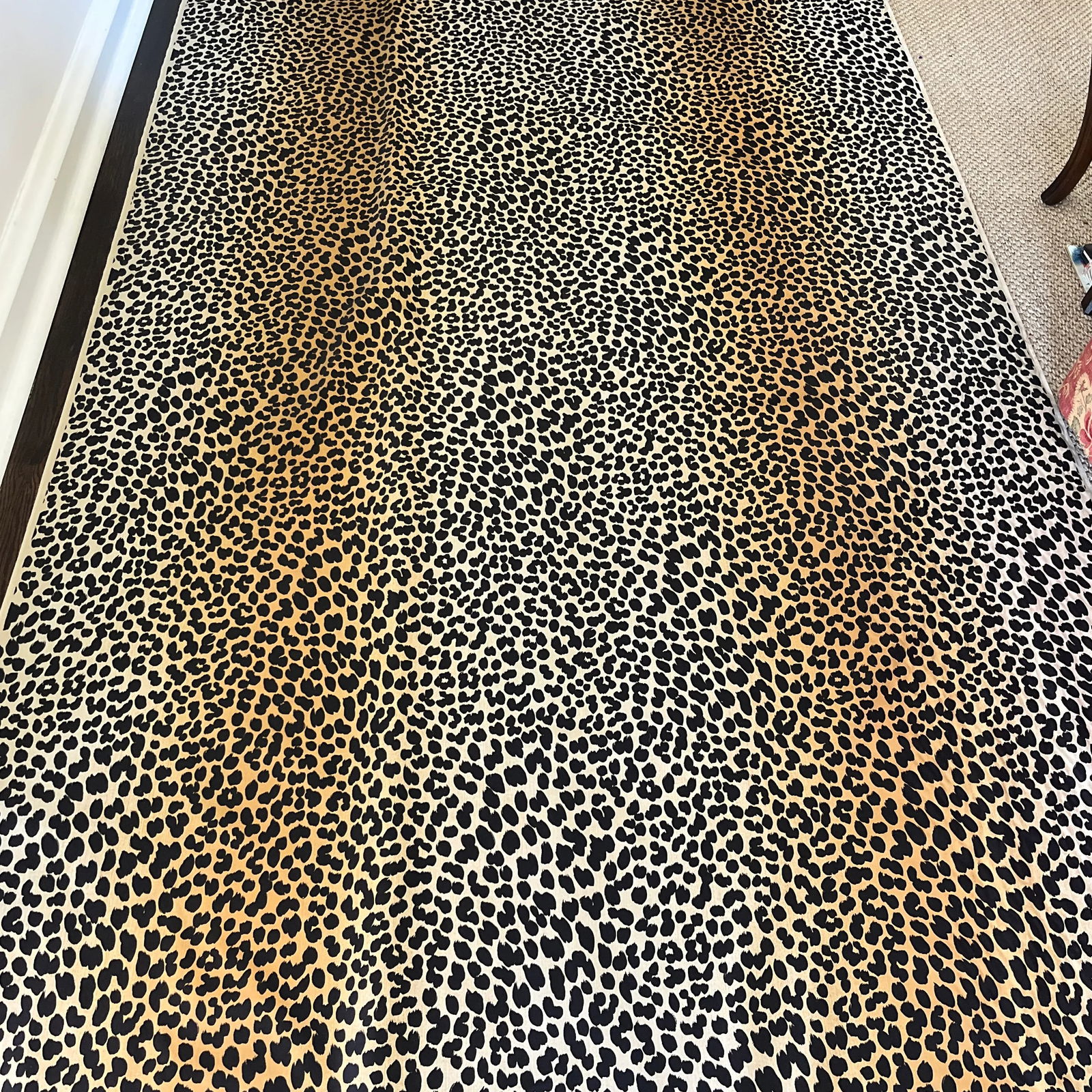 Cheetah Print Chintz Upholstery Fabric. 8 Yards - 6