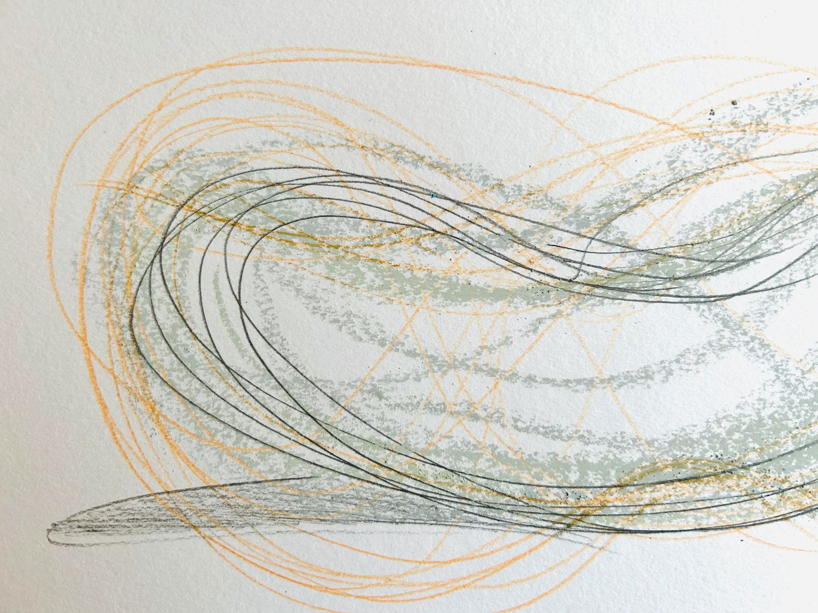 "Le Bol"? Original Drawing by Erik Sulander, on Paper, Signed, Unframed. - 2