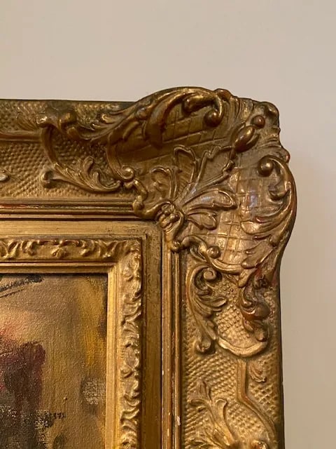 Original Signed Francois Gerome Oil Painting of Paris and Notre Dame, Circa 1940 - 9