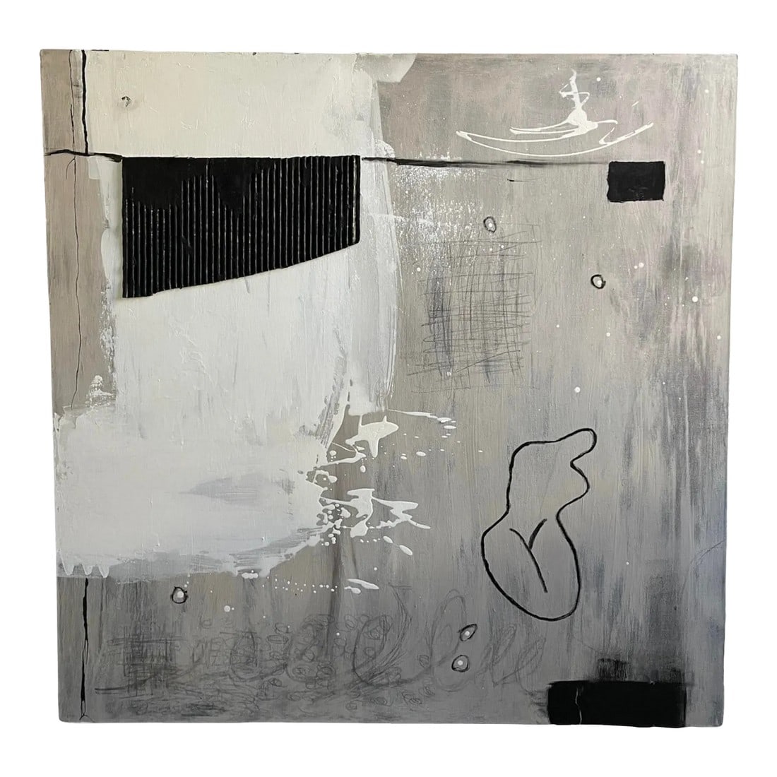 Modern Art Abstract on Canvas (1 of 3)