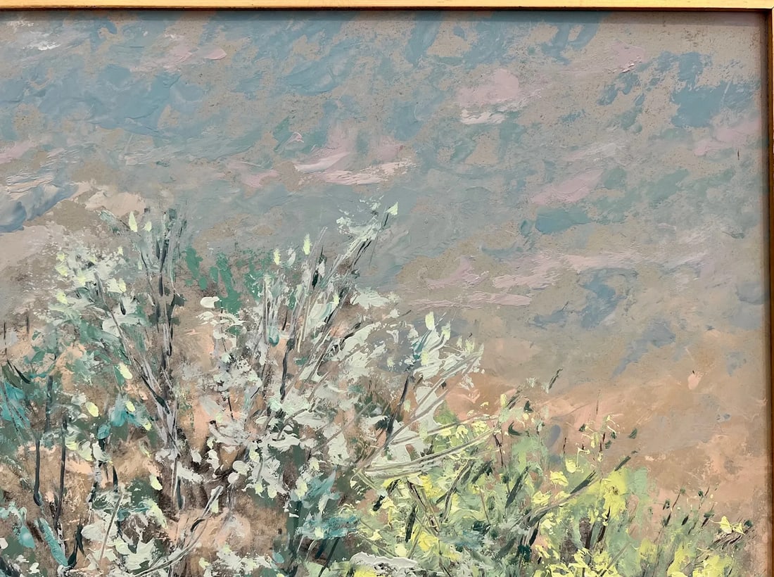 Large Mid-Century Impressionist Oil Painting "Picnic Along the Eure River in France" - by Clifford S - 8