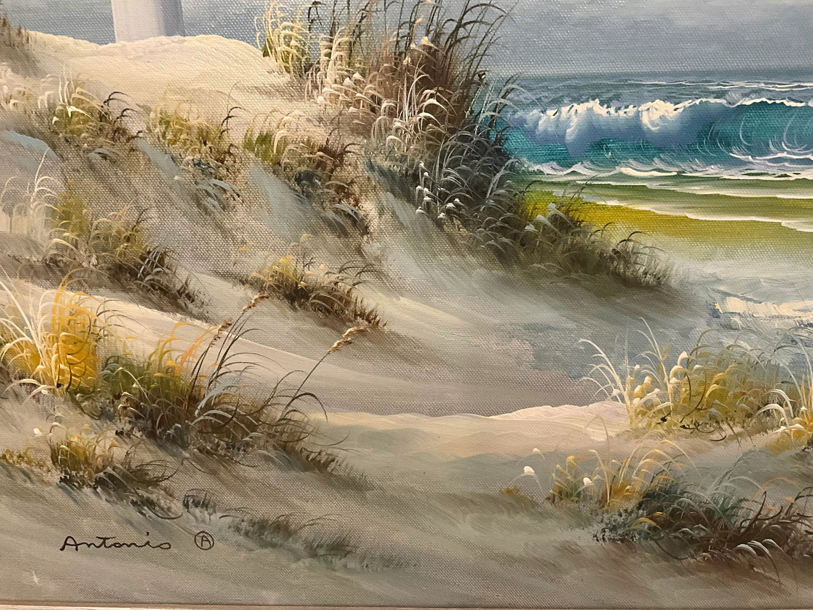 Antonio Tano Seascape Oil Painting Framed - 8