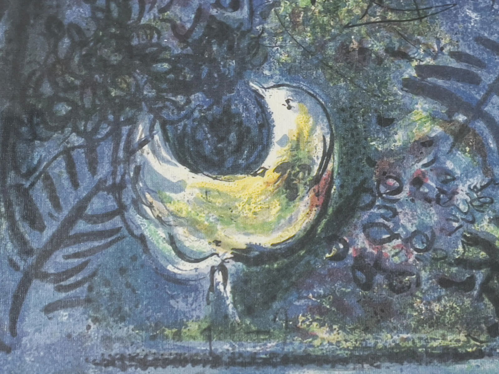 Marc Chagall "The Wedding" Photomechanical Graphic Print Framed - 3