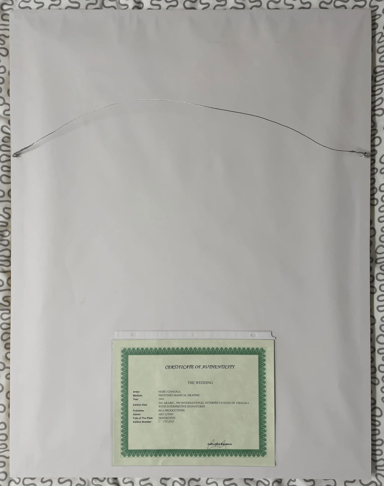 Marc Chagall "The Wedding" Photomechanical Graphic Print Framed - 8