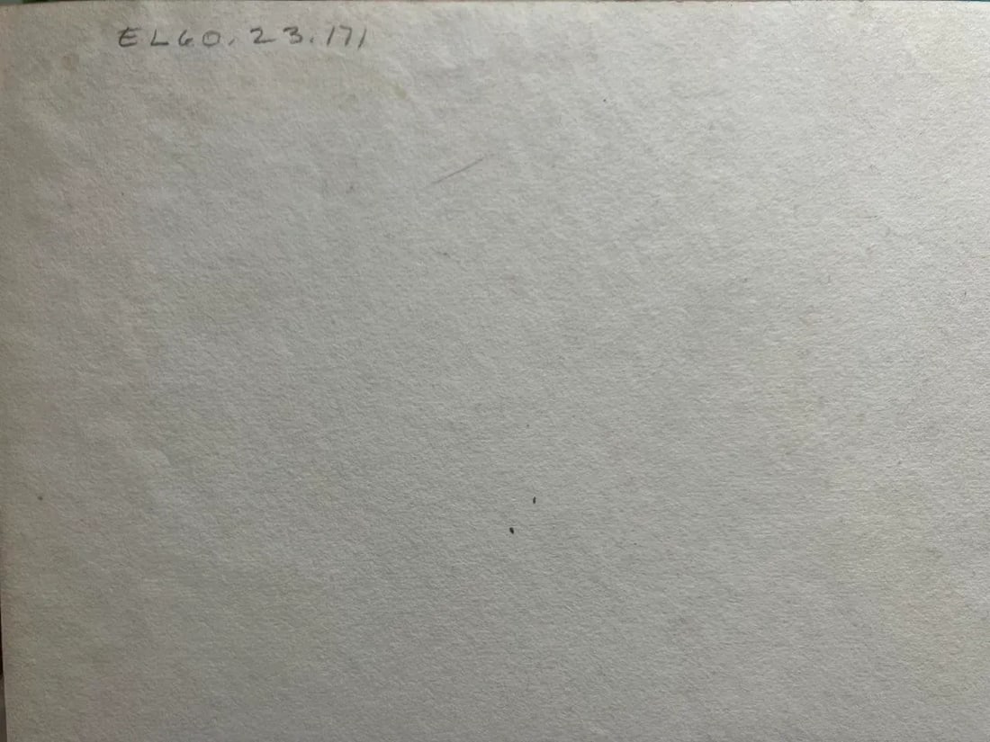 Vintage Original Watercolor "The Artist en Plein Air" Unsigned Circa 1960 - 5