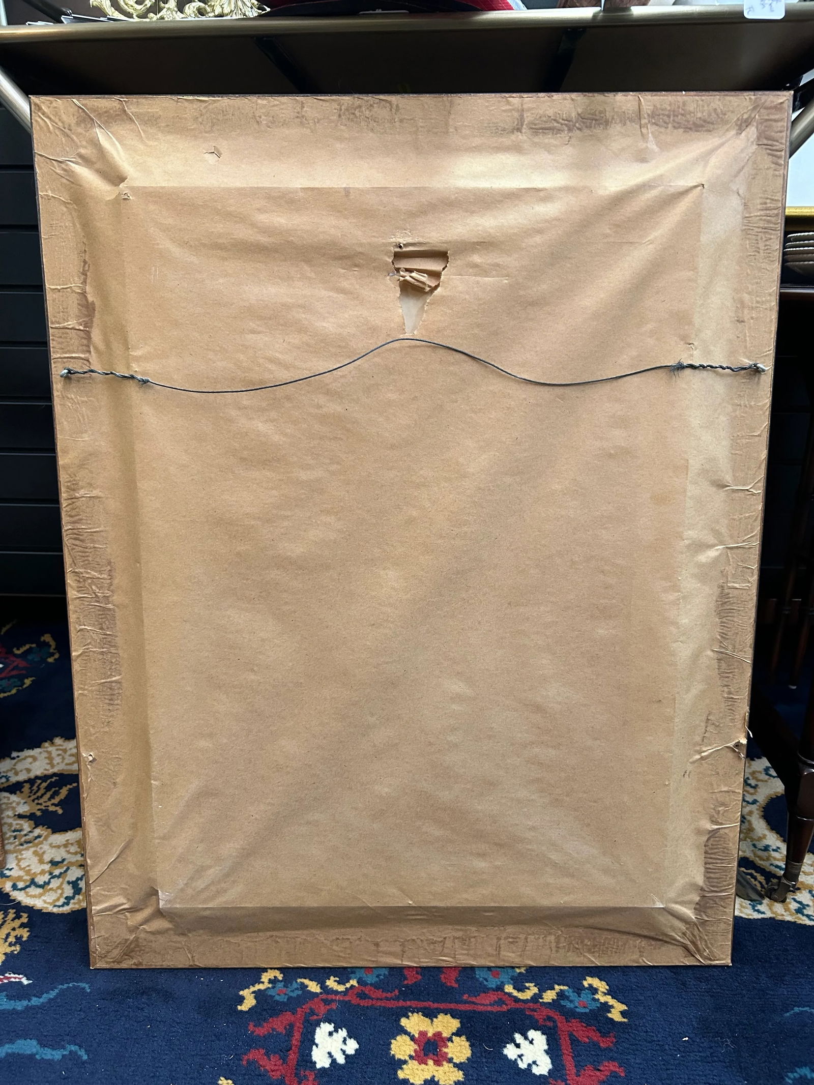 Abstract Midcentury Seated Nude Oil Painting - 7