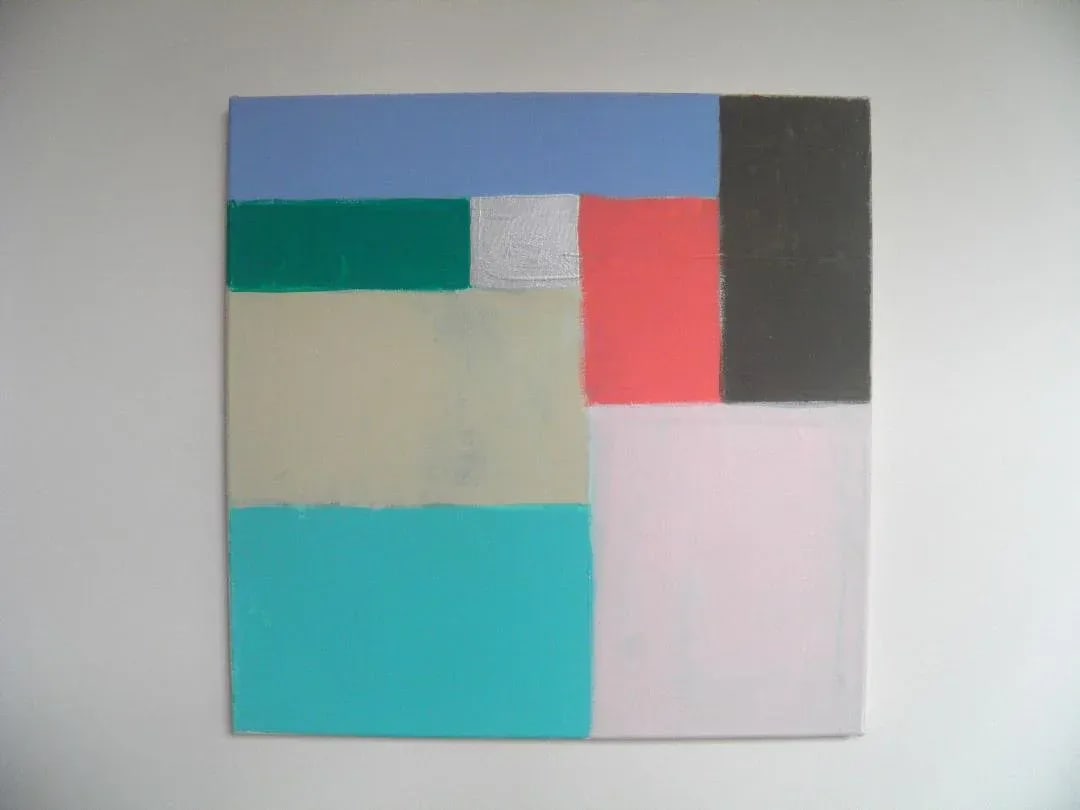 "Desert Palm" Abstract Acrylic Painting on Canvas by Cathe Hendrick - 2