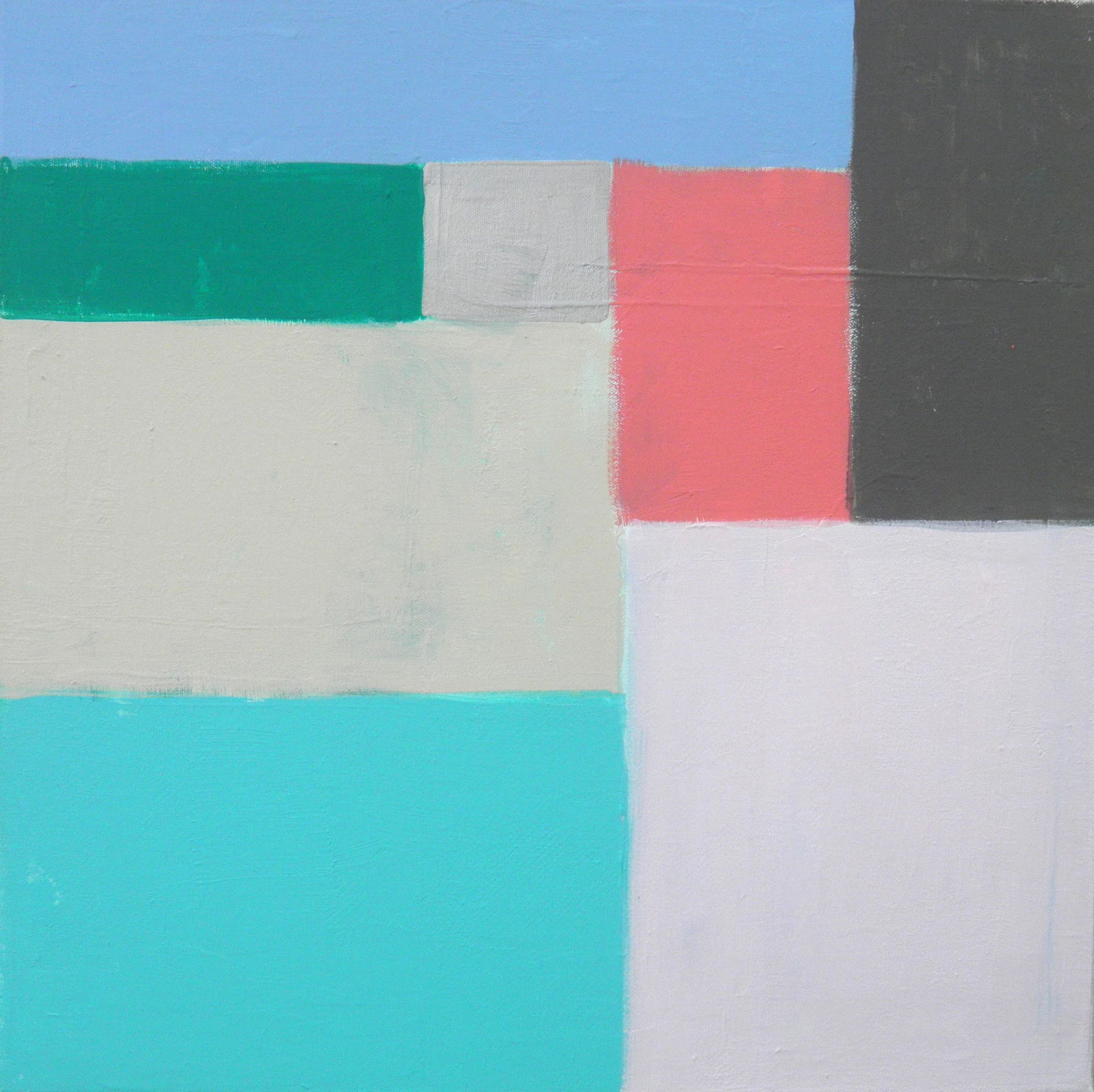 "Desert Palm" Abstract Acrylic Painting on Canvas by Cathe Hendrick - 3