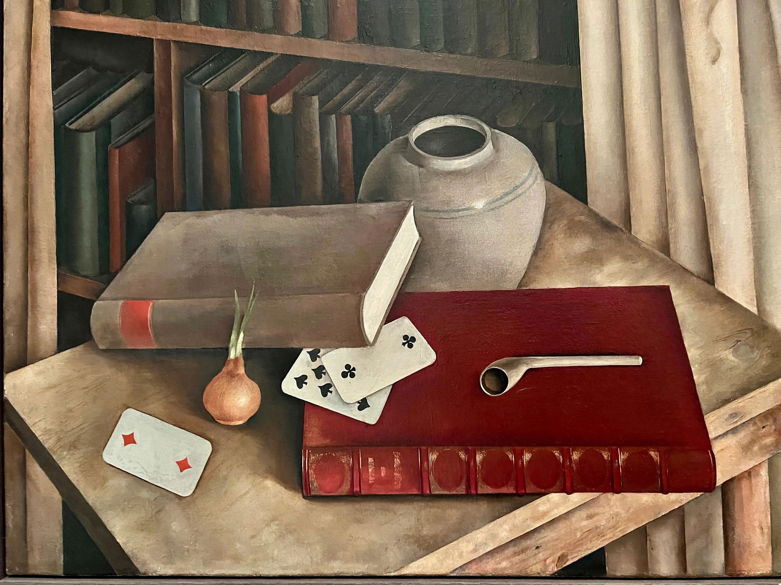 Willy Boers, Antique Oil Still Life, Signed, Dutch, Stedelijk Museum, De Stijl, 1934 - 2