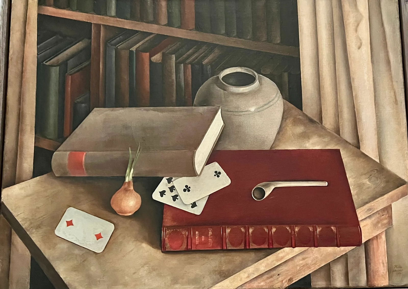 Willy Boers, Antique Oil Still Life, Signed, Dutch, Stedelijk Museum, De Stijl, 1934 - 5