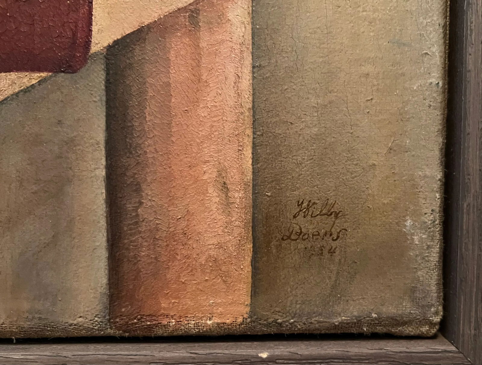 Willy Boers, Antique Oil Still Life, Signed, Dutch, Stedelijk Museum, De Stijl, 1934 - 7