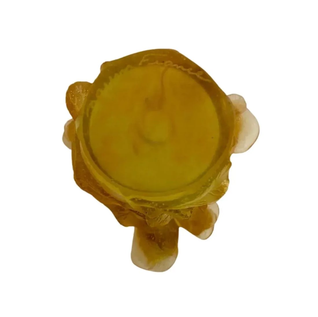 1990s Daum Pate De Verre Candle Holder Roses France, Signed - 8