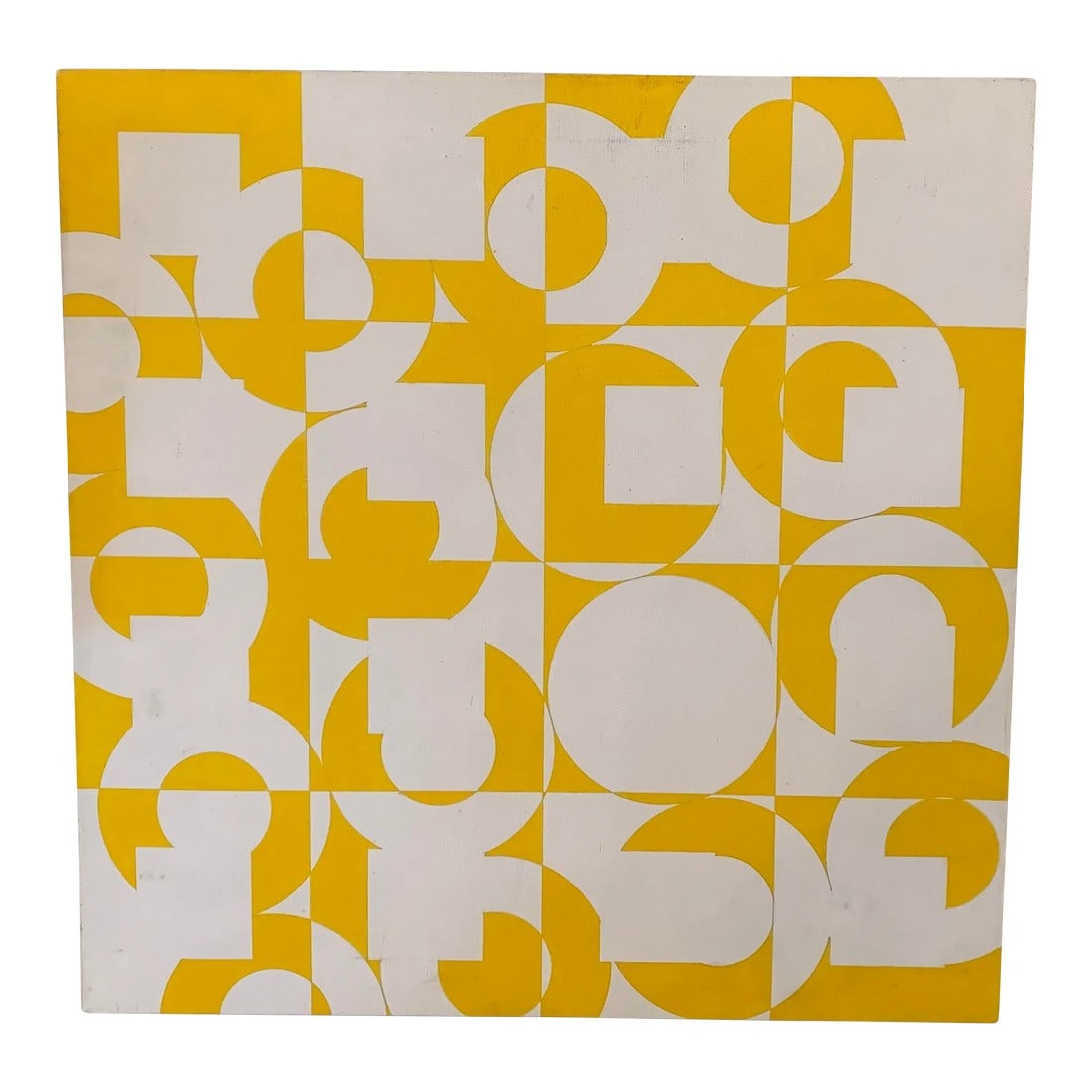 1960's Geometric Study John Noneman 1938-2022: 1960's Geometric Study by John Noneman (1938-2022, has pieces in collection at MOMA). Signed and dated on back. Condition: Alterations: Original Condition Unaltered Imperfections: Some