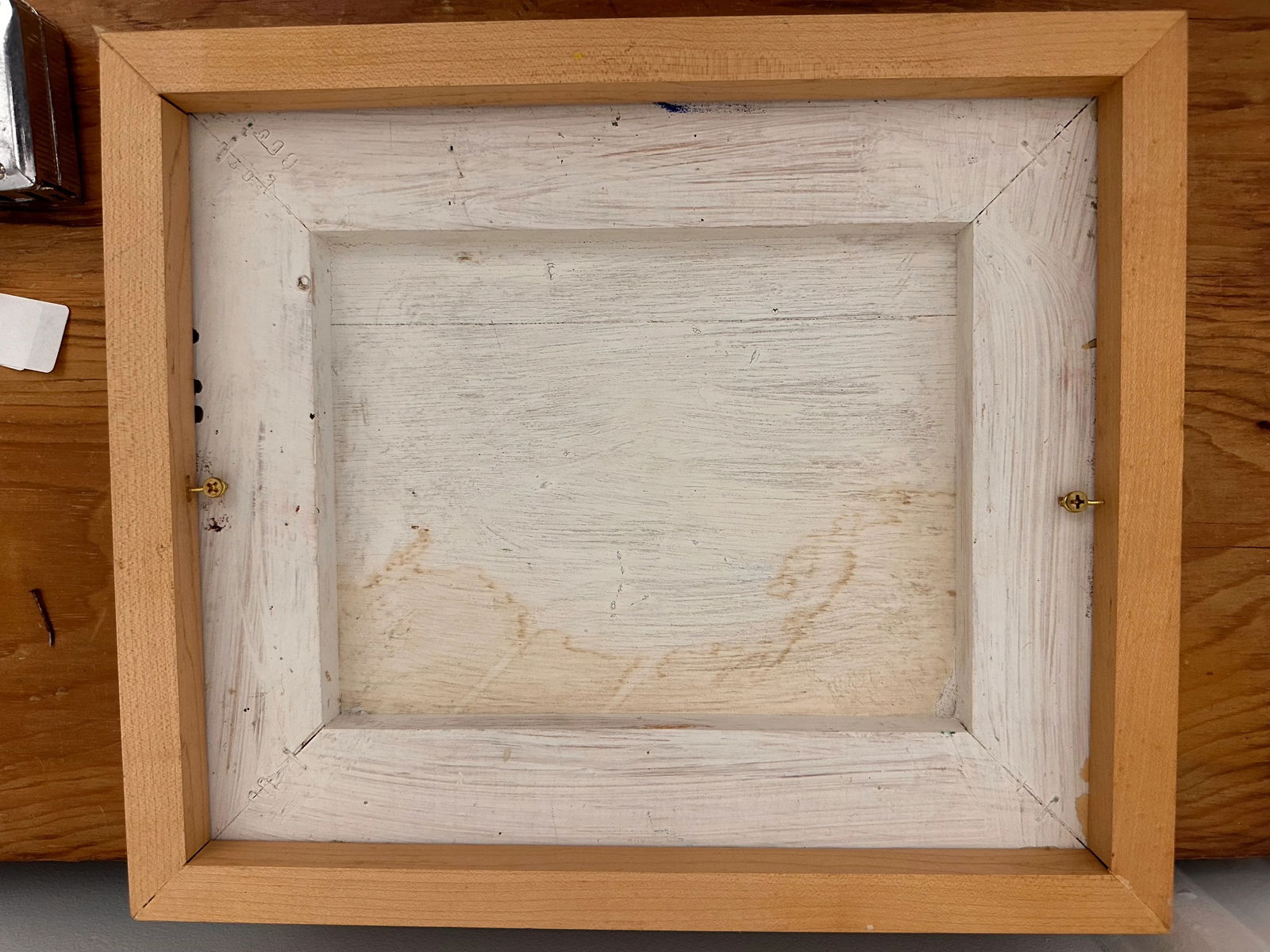 Original Small Serene Dunes Landscape Painting by Helen Febbo Framed 11" X 13" - 9