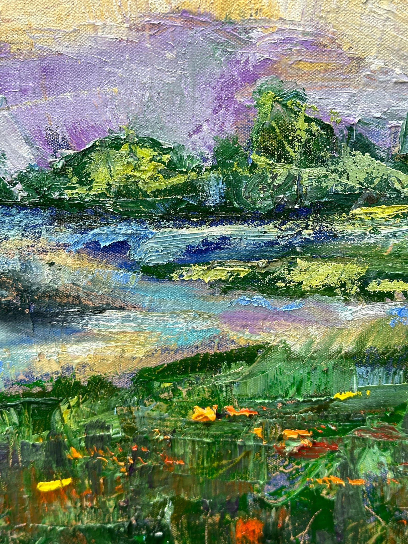 Original Impressionist Style California Landscape Painting by James Hartman - 4