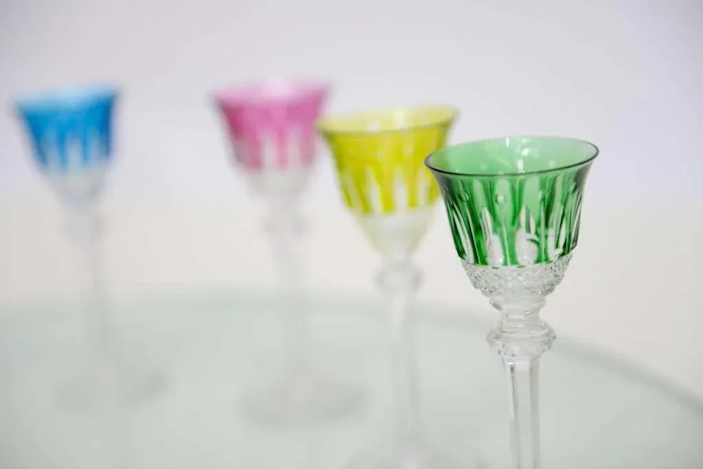 1950s "Tommy Crystal Liquor Glass" by Saint-Louis Cristallerie - Set of 7 - 5