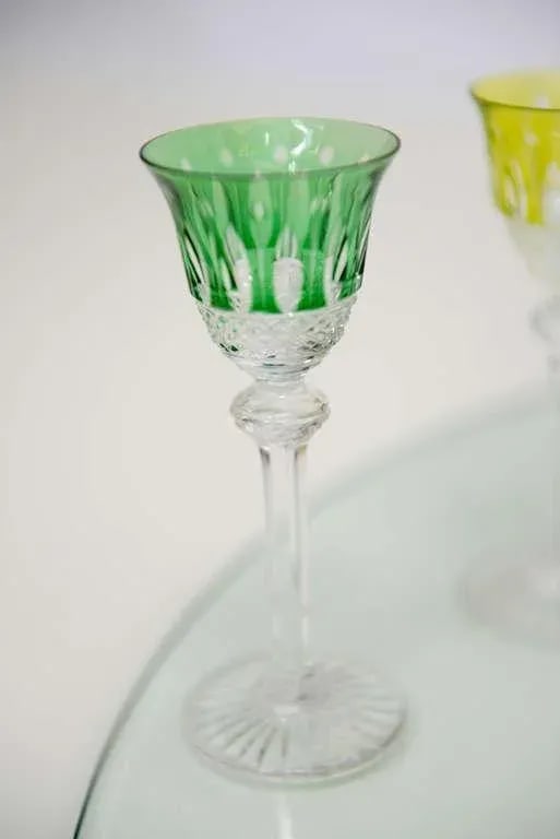 1950s "Tommy Crystal Liquor Glass" by Saint-Louis Cristallerie - Set of 7 - 6