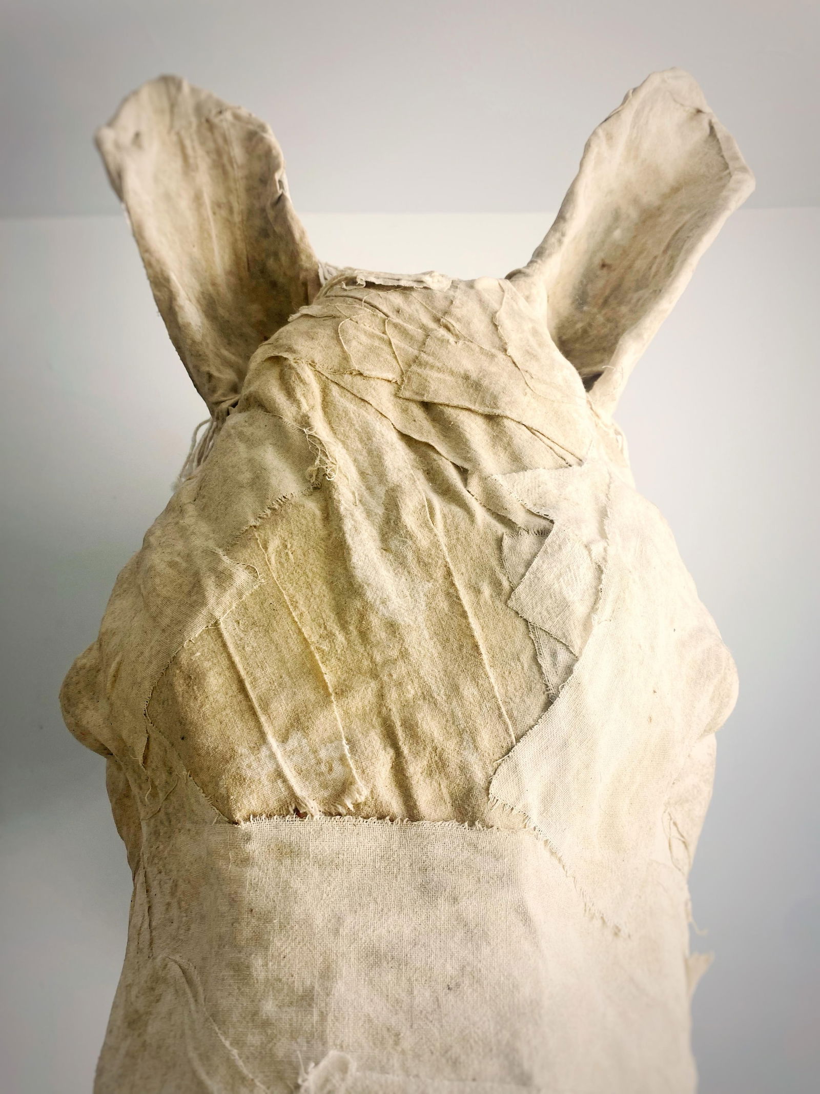 Handcrafted Life-Size Head Mounted Horse Head Faux Taxidermy Equestrian Horse Wall Decor Sculpture - 6