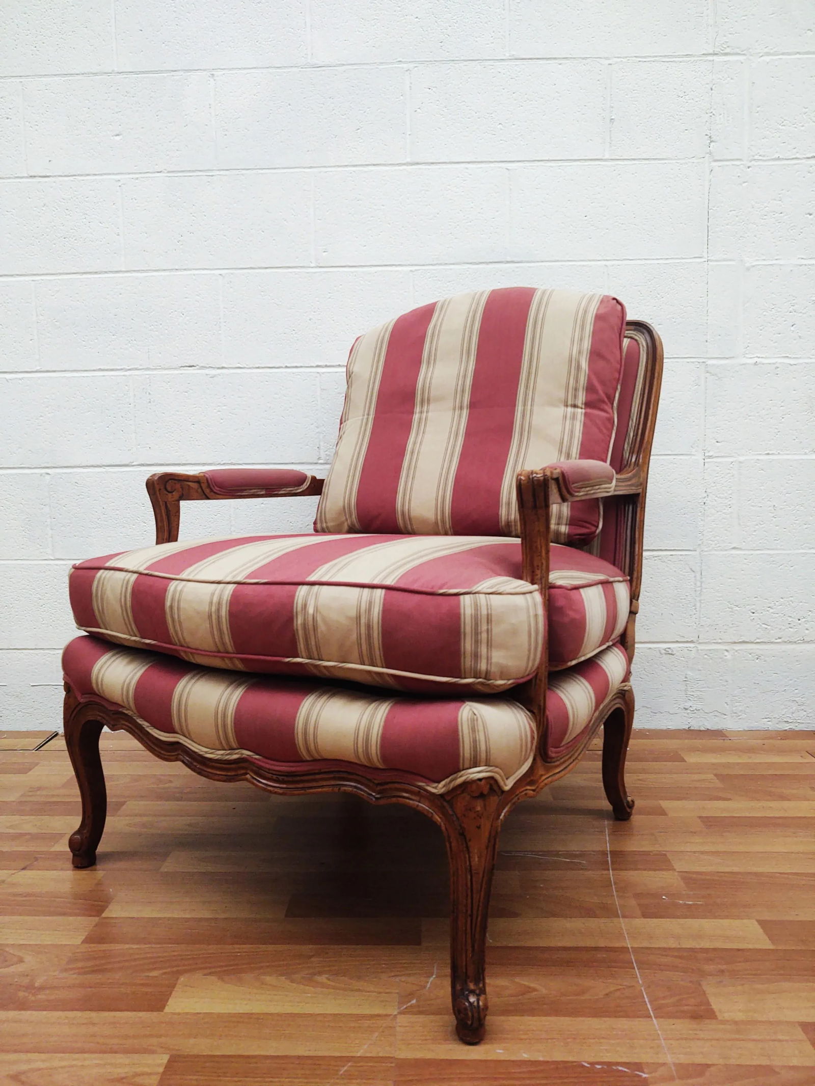 1980s Baker Furniture French Provincial Louis XV Chairs-A Pair - 2