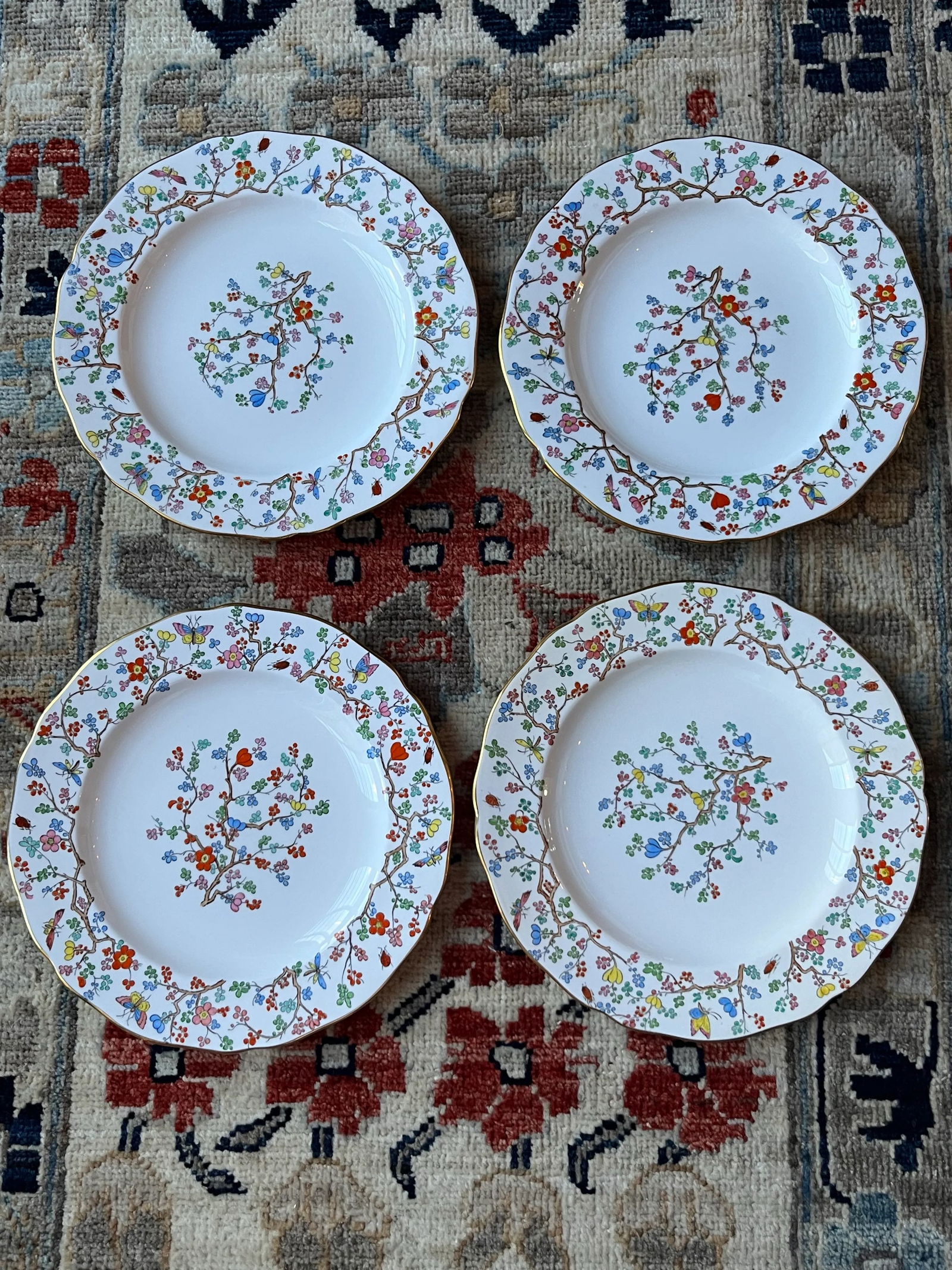 Early 20th Century Spode Shanghai 9"? Luncheon Plates- Set of 10 - 5