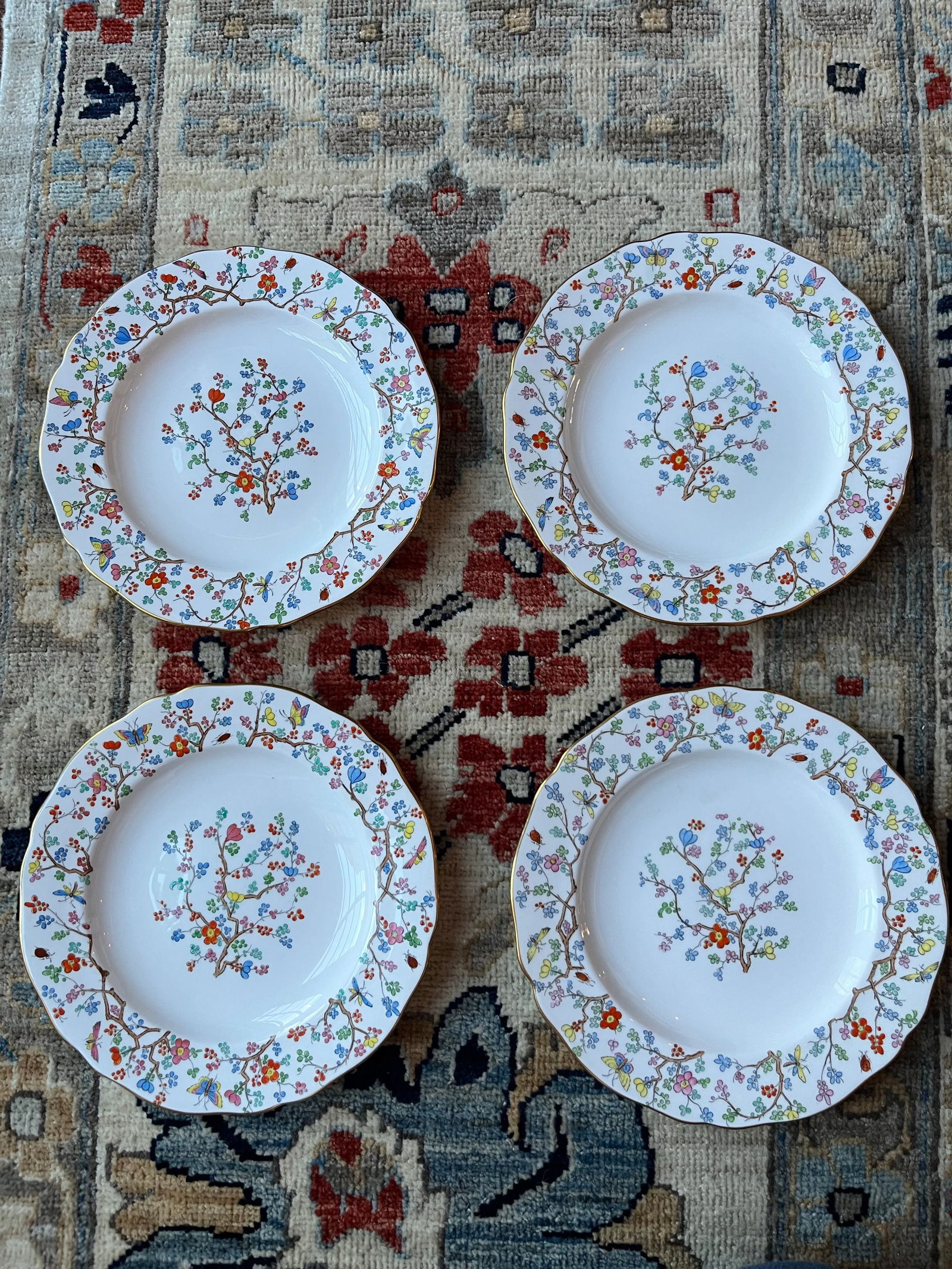 Early 20th Century Spode Shanghai 9"? Luncheon Plates- Set of 10 - 6