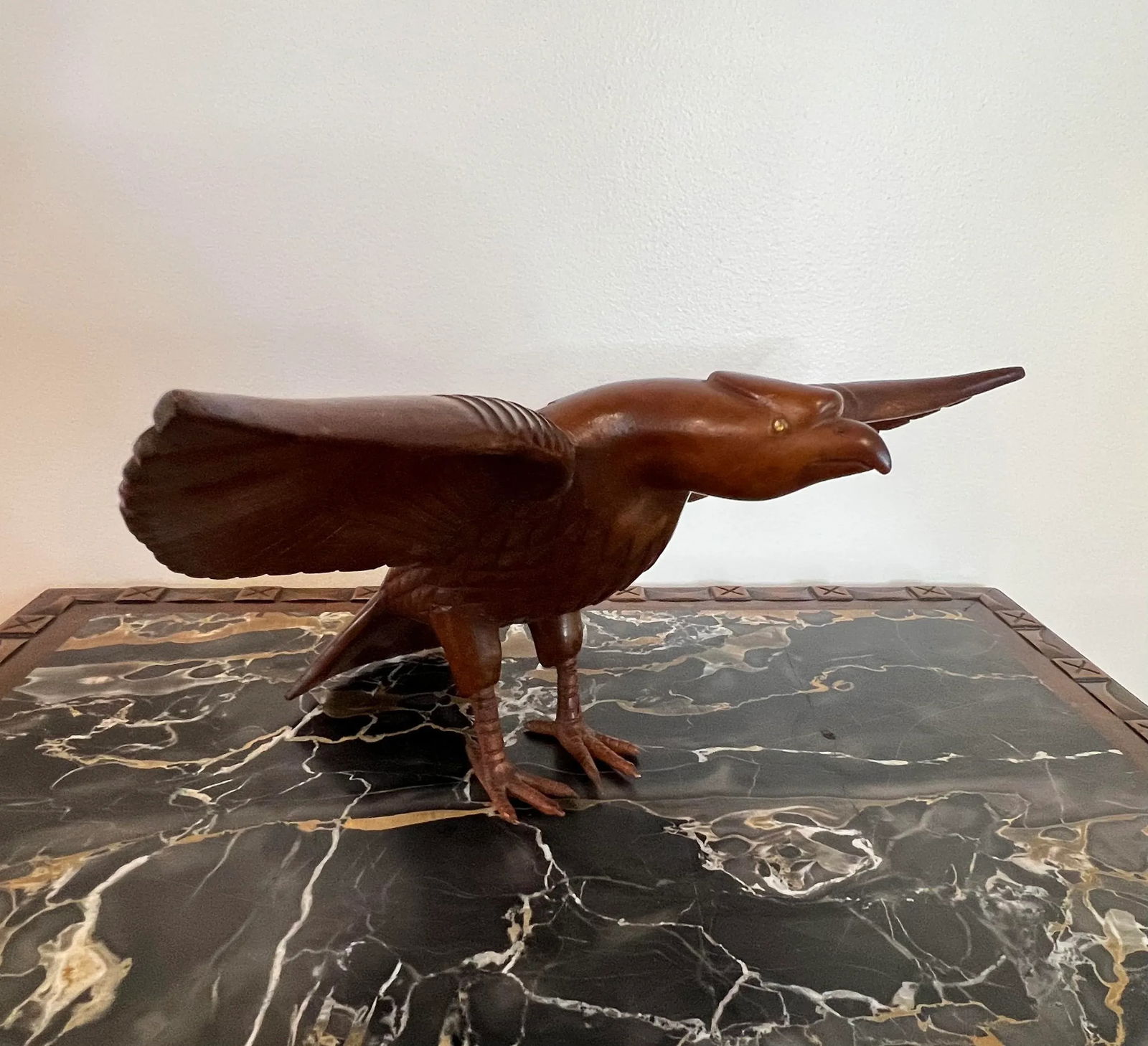 Vintage Falcon Wood Carving - 2