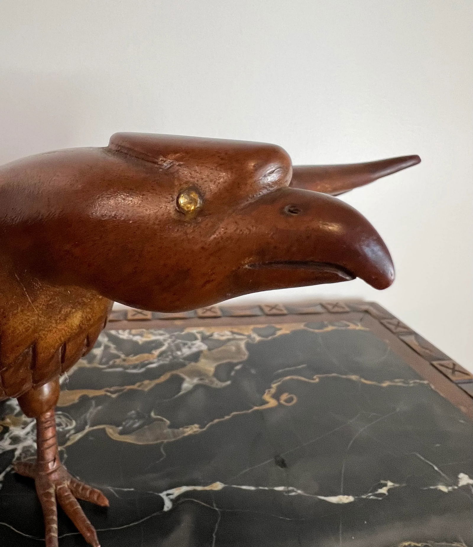 Vintage Falcon Wood Carving - 5