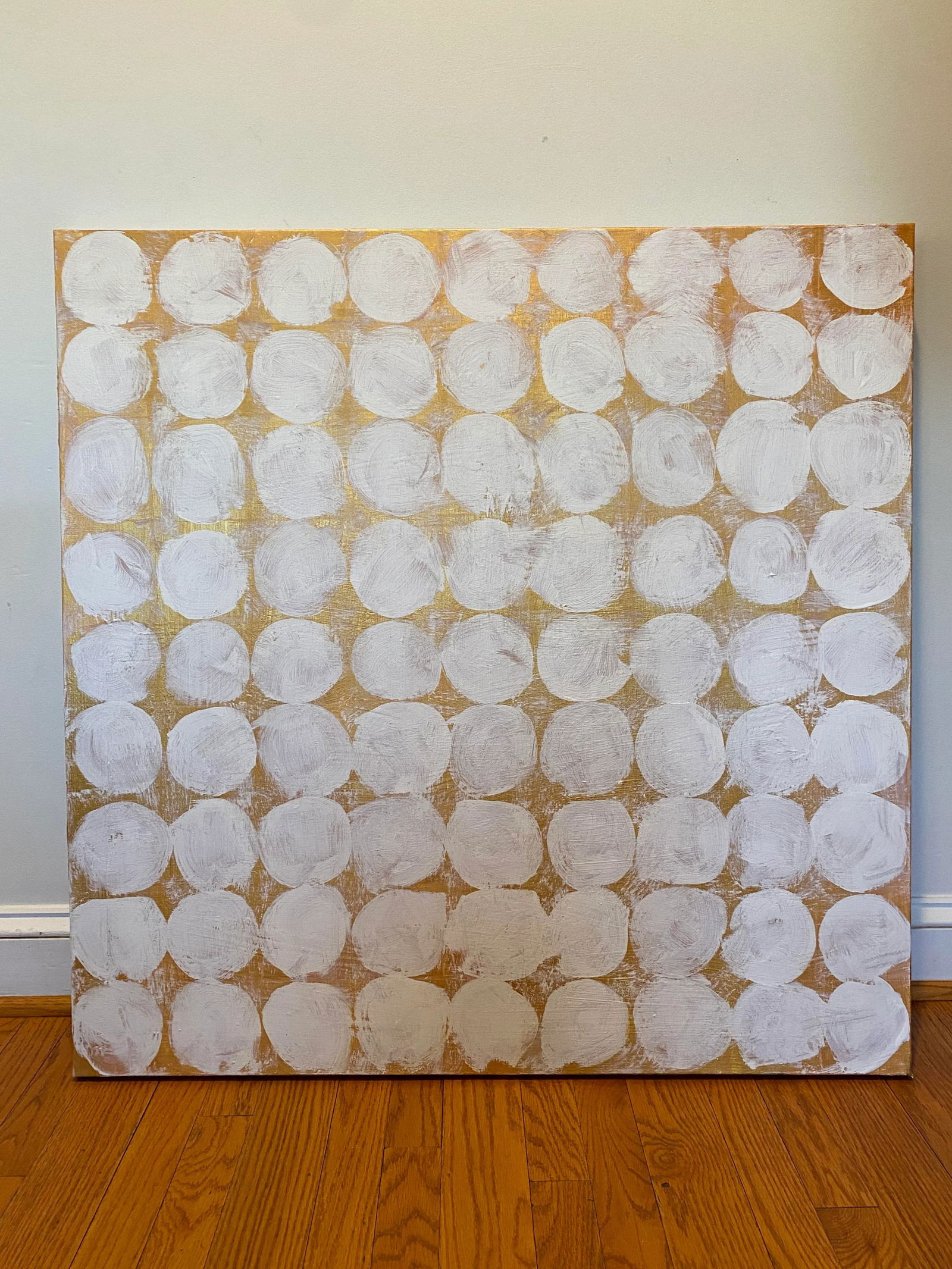 Sarah Trundle, Contemporary Abstract Painting, "Communion: Circles in Gold" - 4