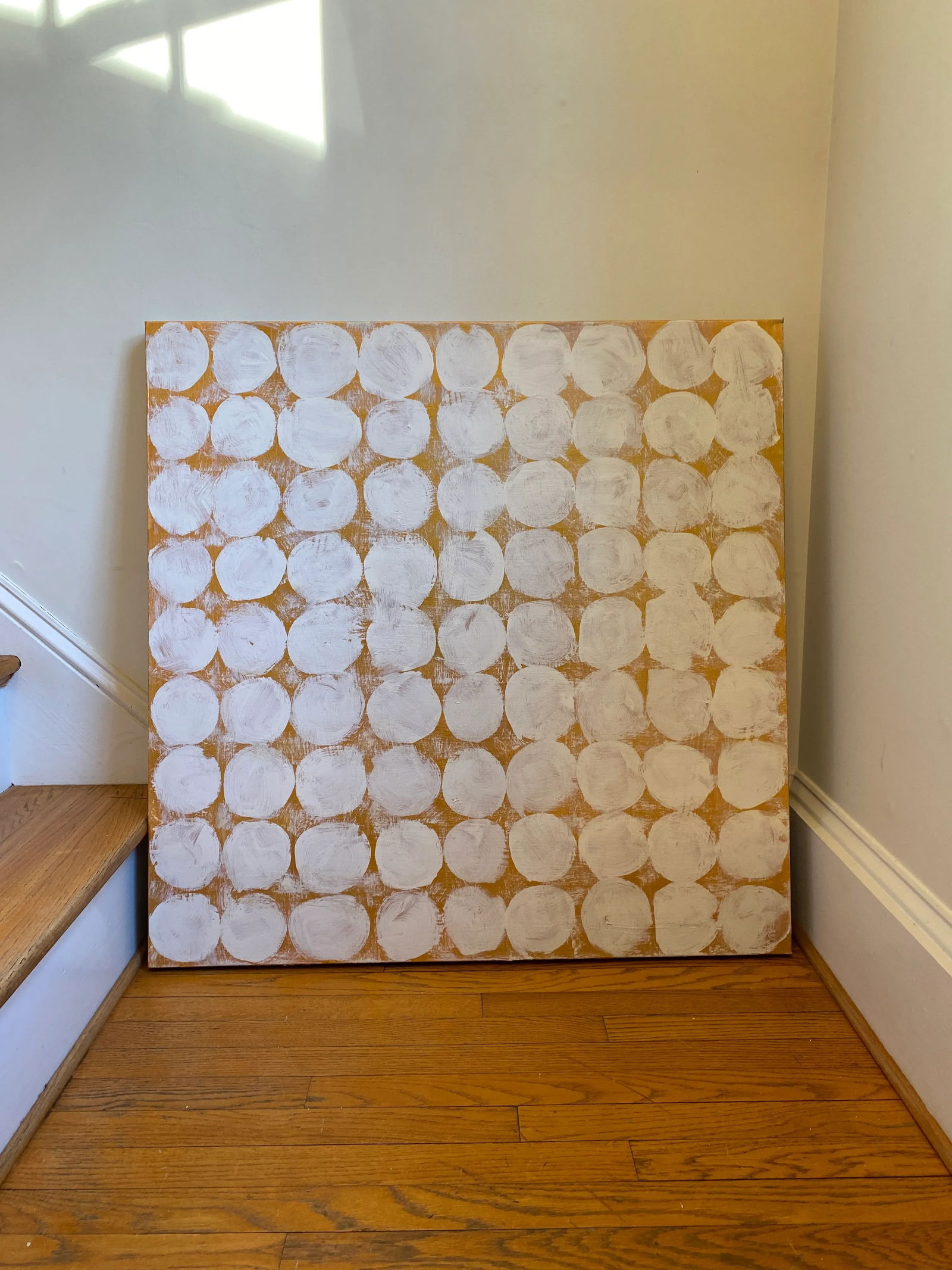 Sarah Trundle, Contemporary Abstract Painting, "Communion: Circles in Gold" - 8