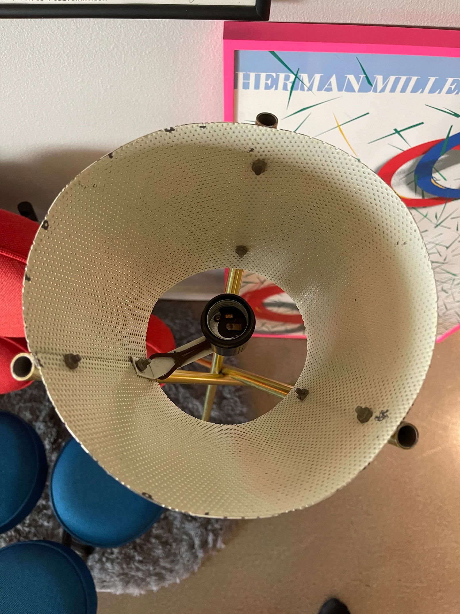 Pair of Gerald Thurston Lightolier Tripod Floor Lamps, Early 50s Design - 12