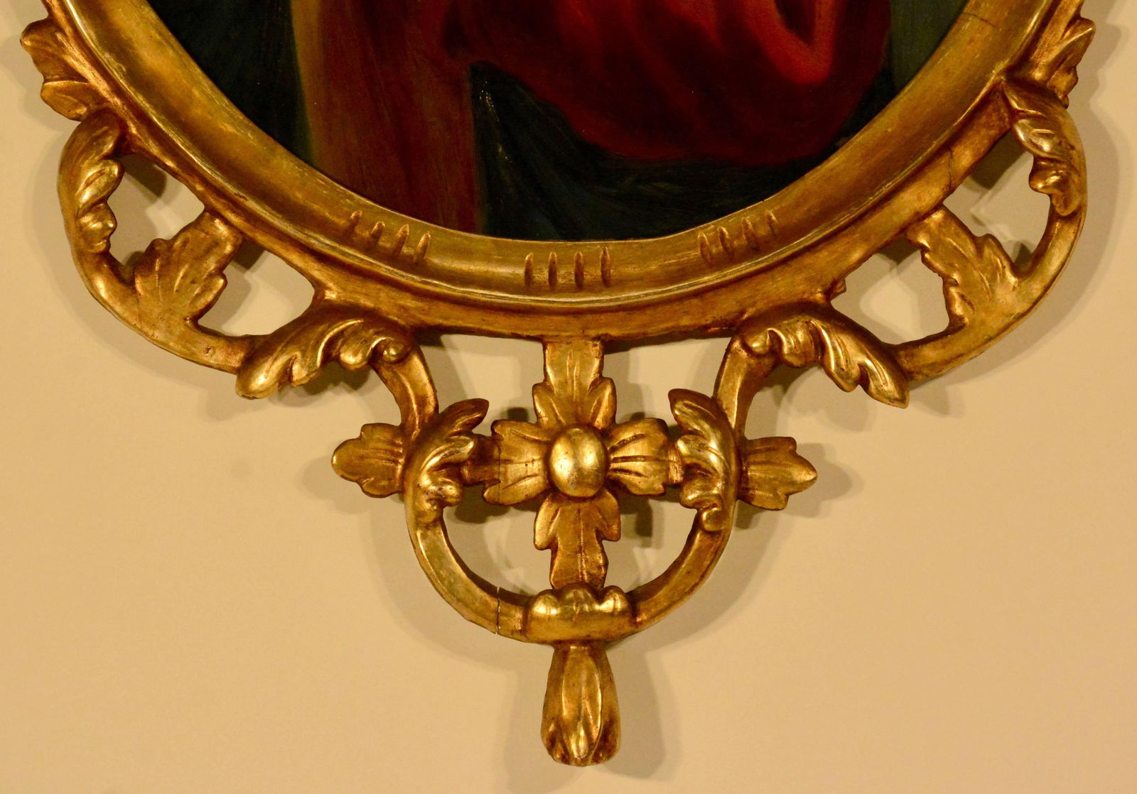 Late 19th Century Spanish Religious Reverse Painting Our Lady of Sorrows - 6