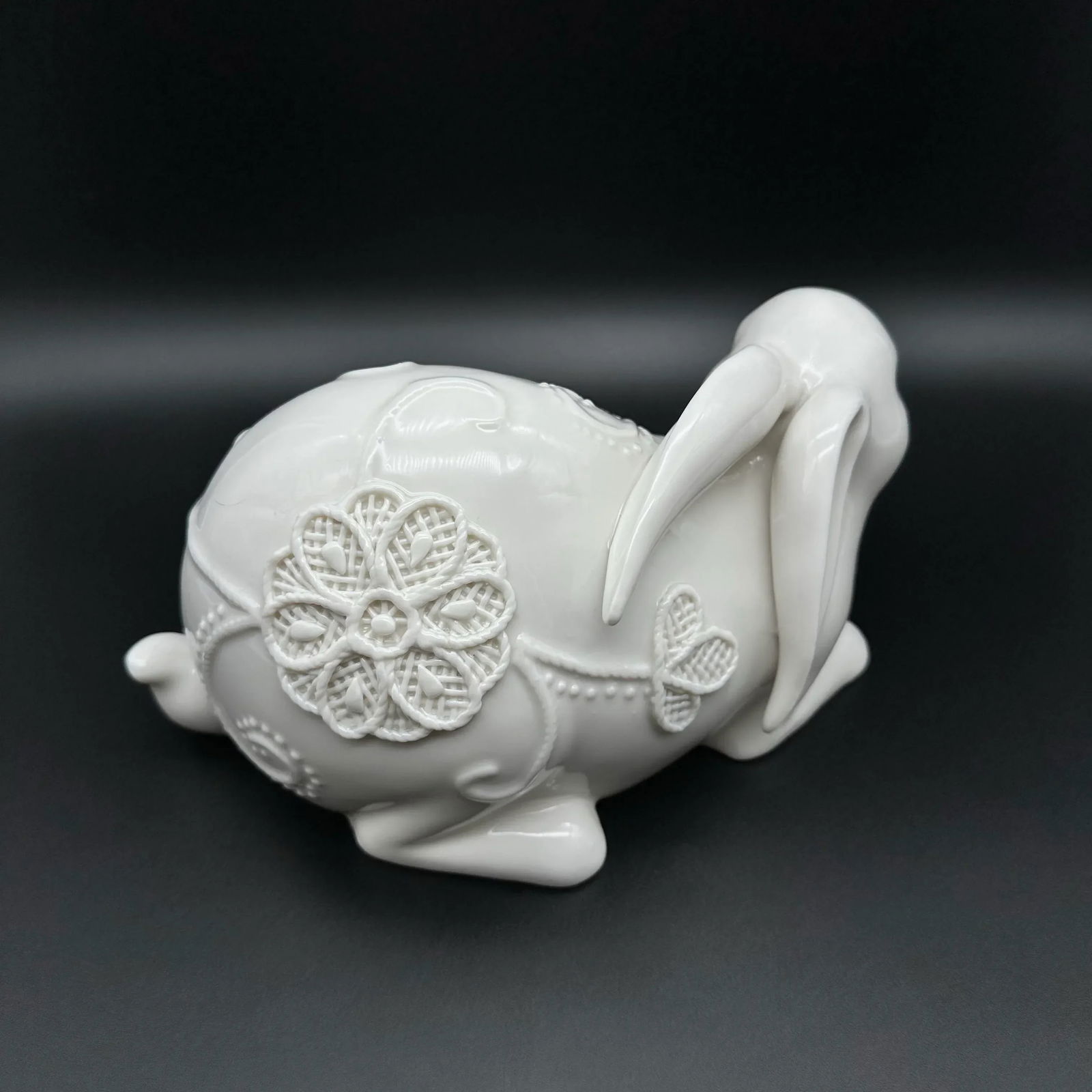 Vintage Porcelain White Rabbit Bunny - 5