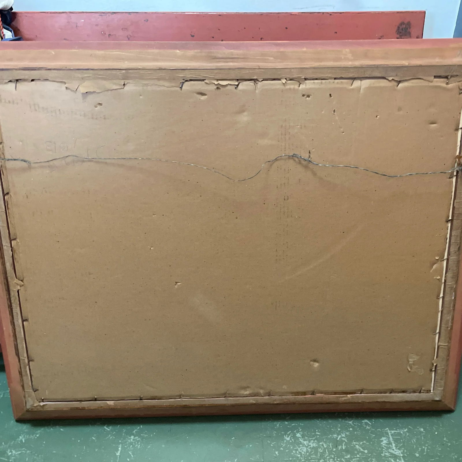 Mid-Century Modern Alex Witteman the Plainsman Airbrush Painting Ca. 1950s, Framed - 9