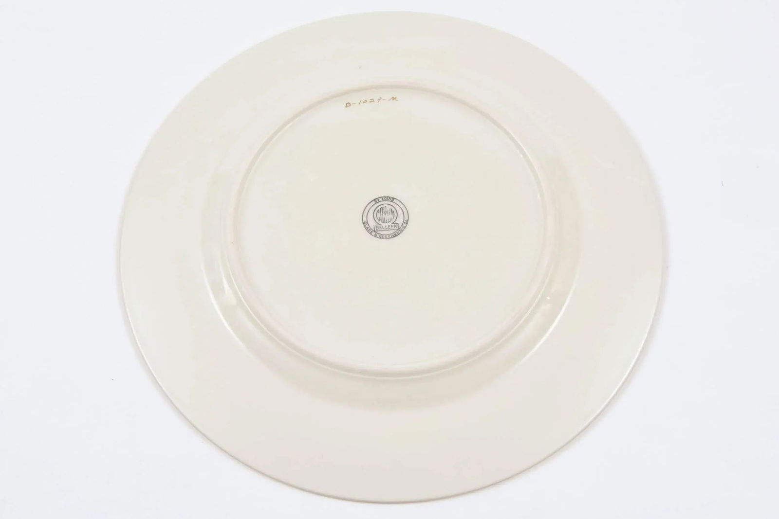 Ten Antique Ruby and Gilt Band Dessert or Salad Plates - 7