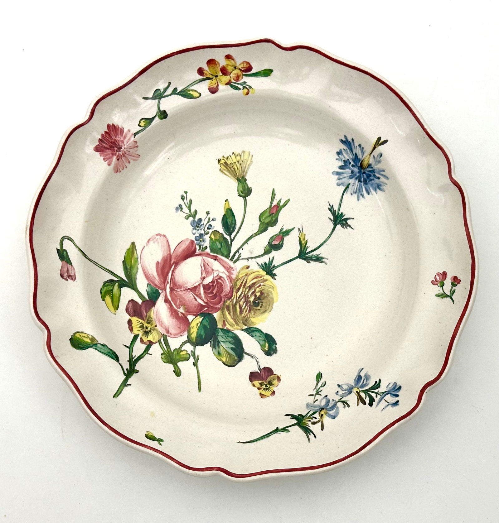 Antique Veuve Perrin French Faience Pottery Bowls - Set of 4 - 4