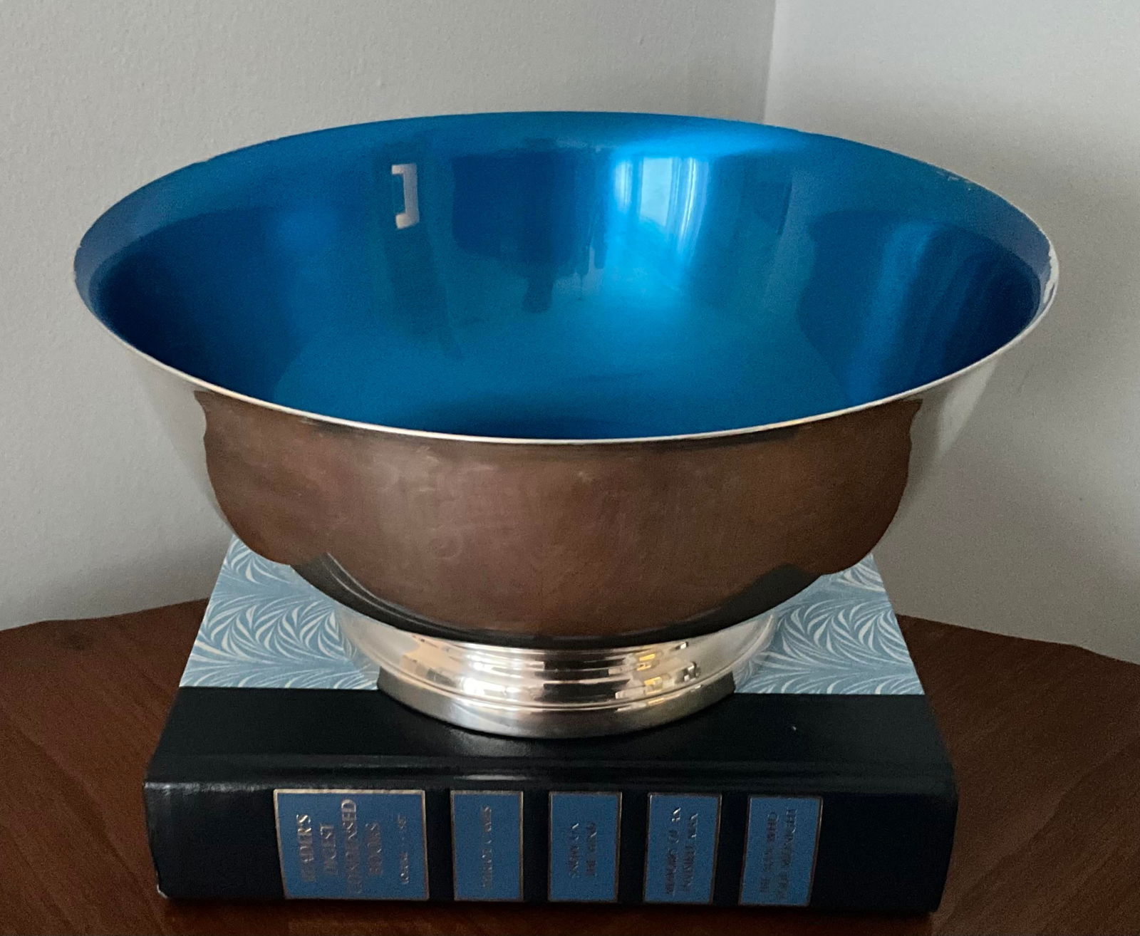 Mid 20th Century Gorham Silver Ep Paul Revere Bowl With Enamel Center - 10