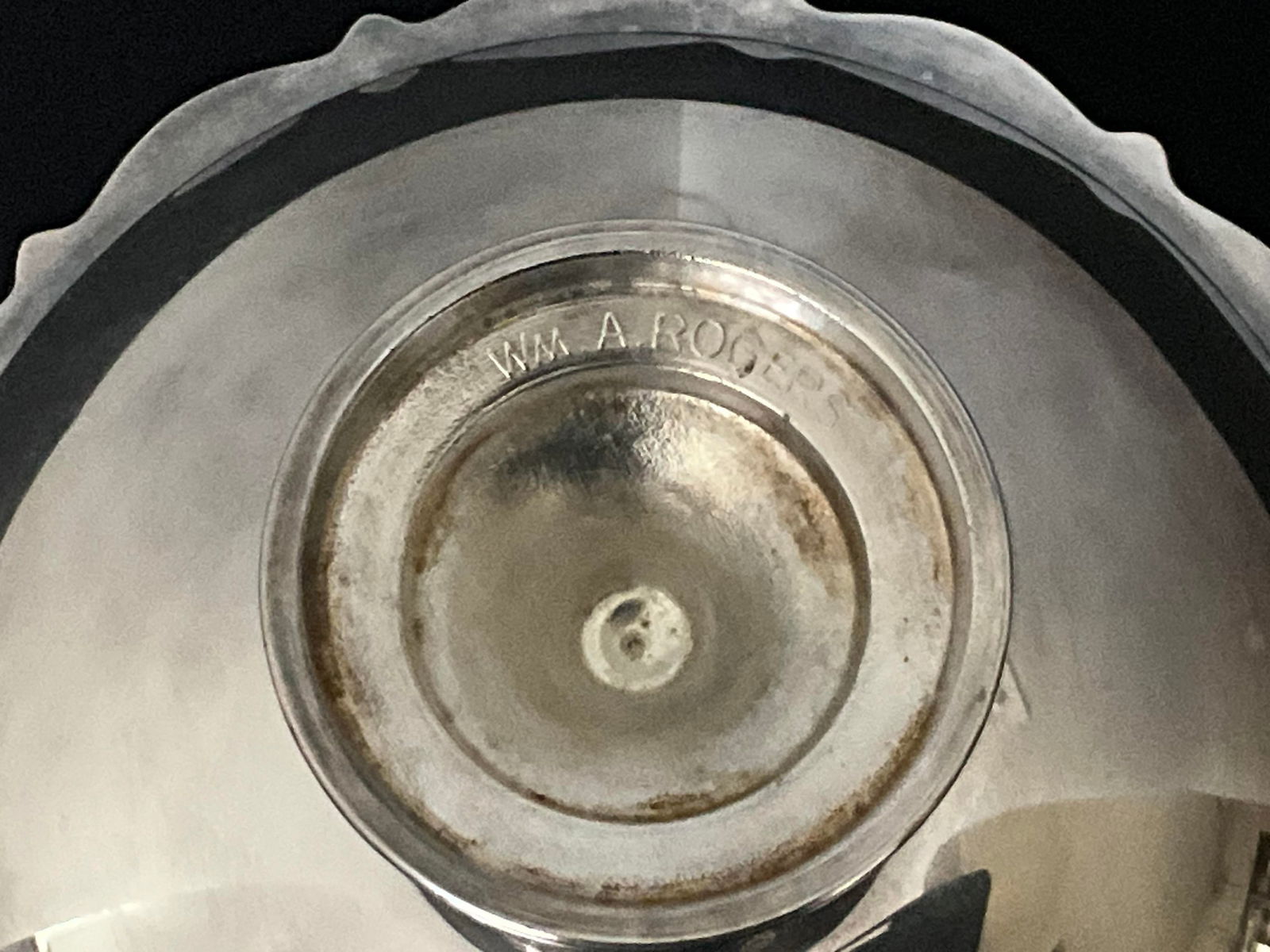 Mid 20th Century Wm a Rogers Compote Dish With Enamel Center - 6