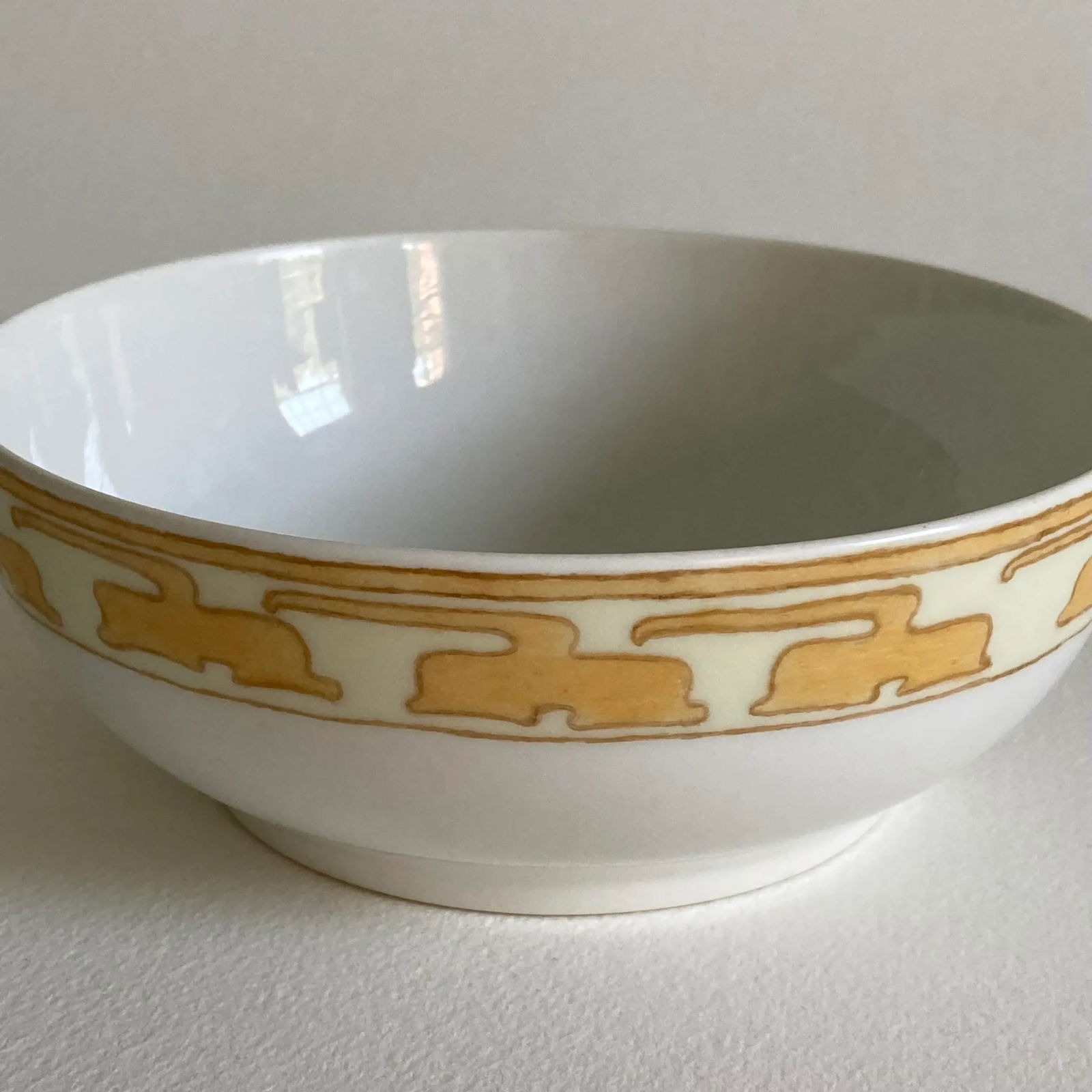 Circa 1905 Tressemanes & Vogt Art Nouveau French Limoges Hand Painted Porcelain Decorative Bowl - 6