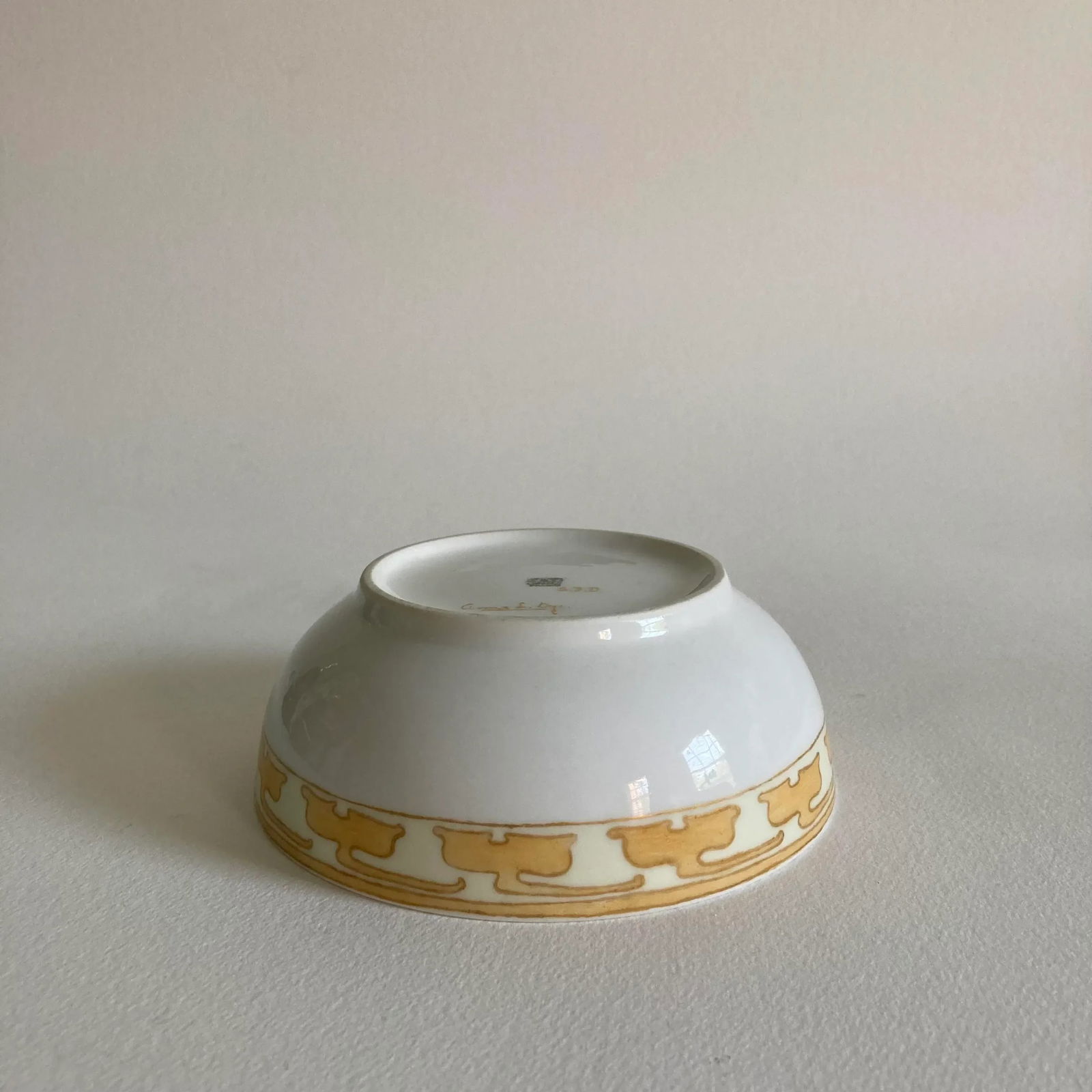 Circa 1905 Tressemanes & Vogt Art Nouveau French Limoges Hand Painted Porcelain Decorative Bowl - 9