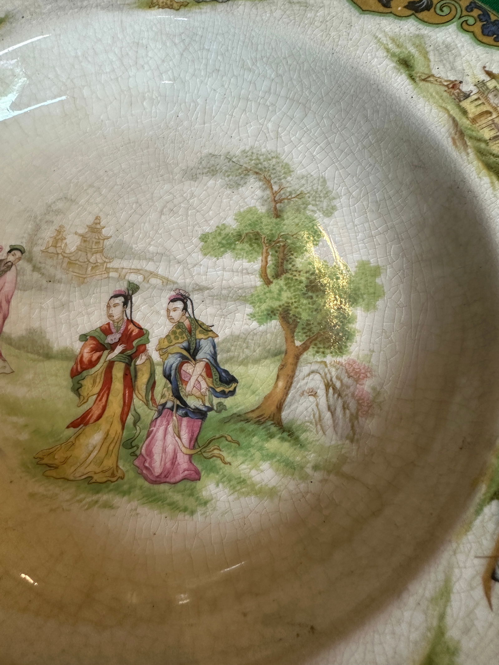 1970s John Maddock and Sons England Collection of Chinoiserie Plates- Set of 8 - 6