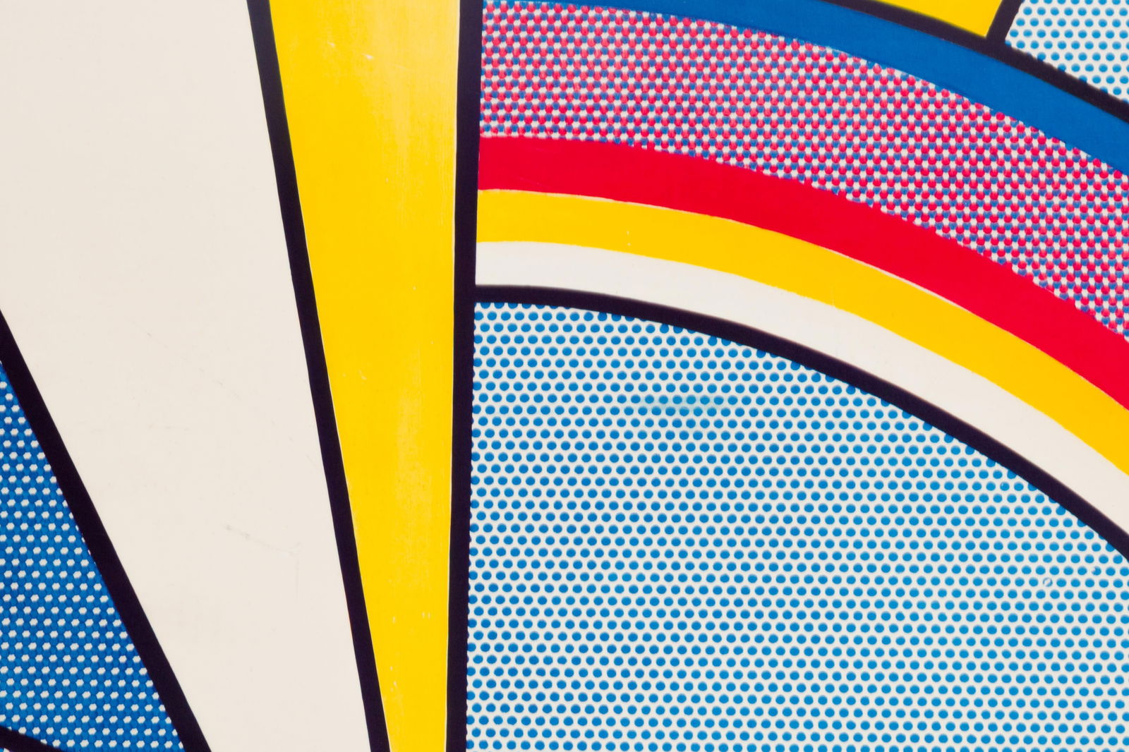 Modern Painting of Sun Rays' Screen Print After Roy Lichtenstein 1972, Framed - 2